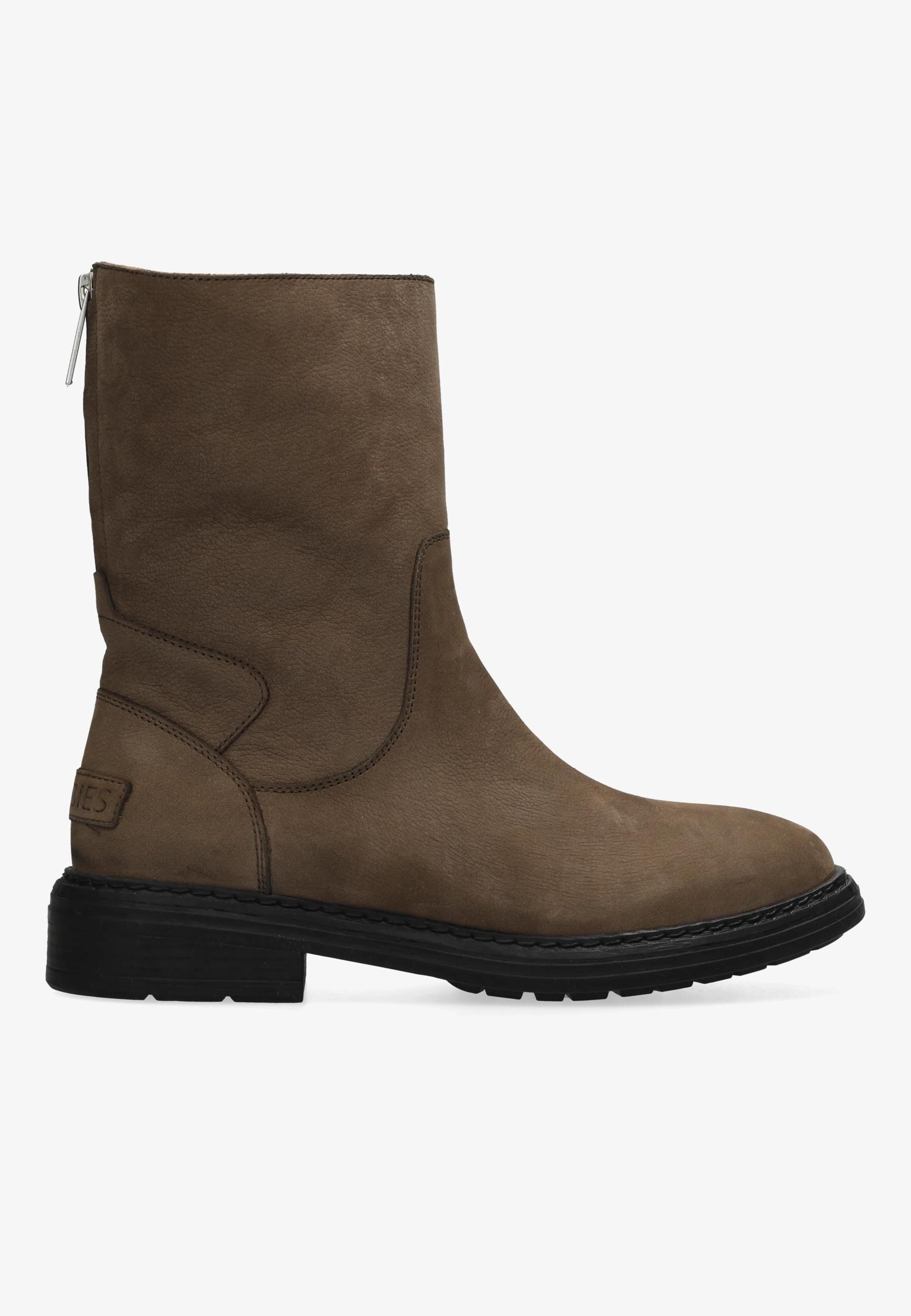 Duck Hose enkellaars Leer Taupe