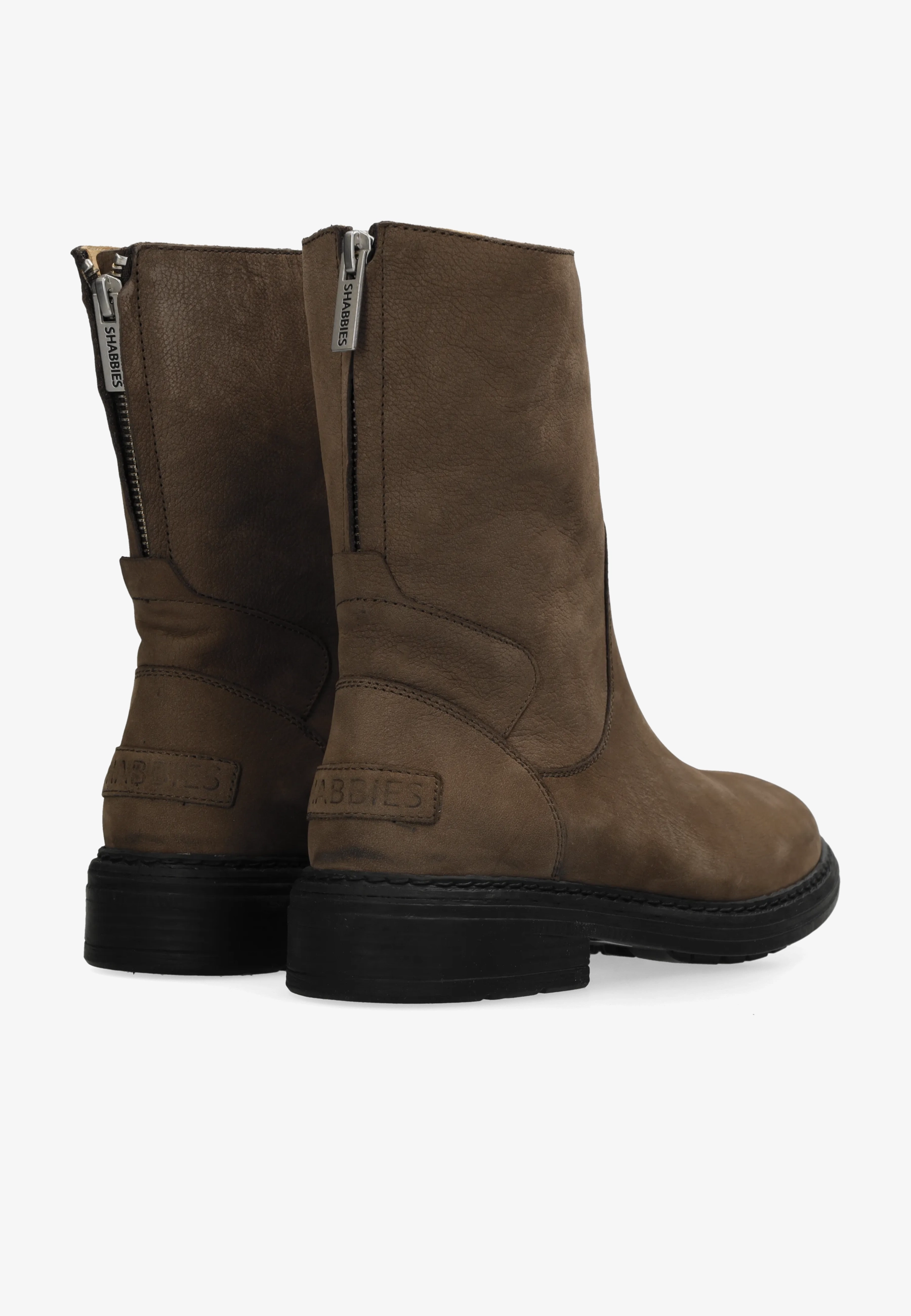 Duck Hose enkellaars Leer Taupe