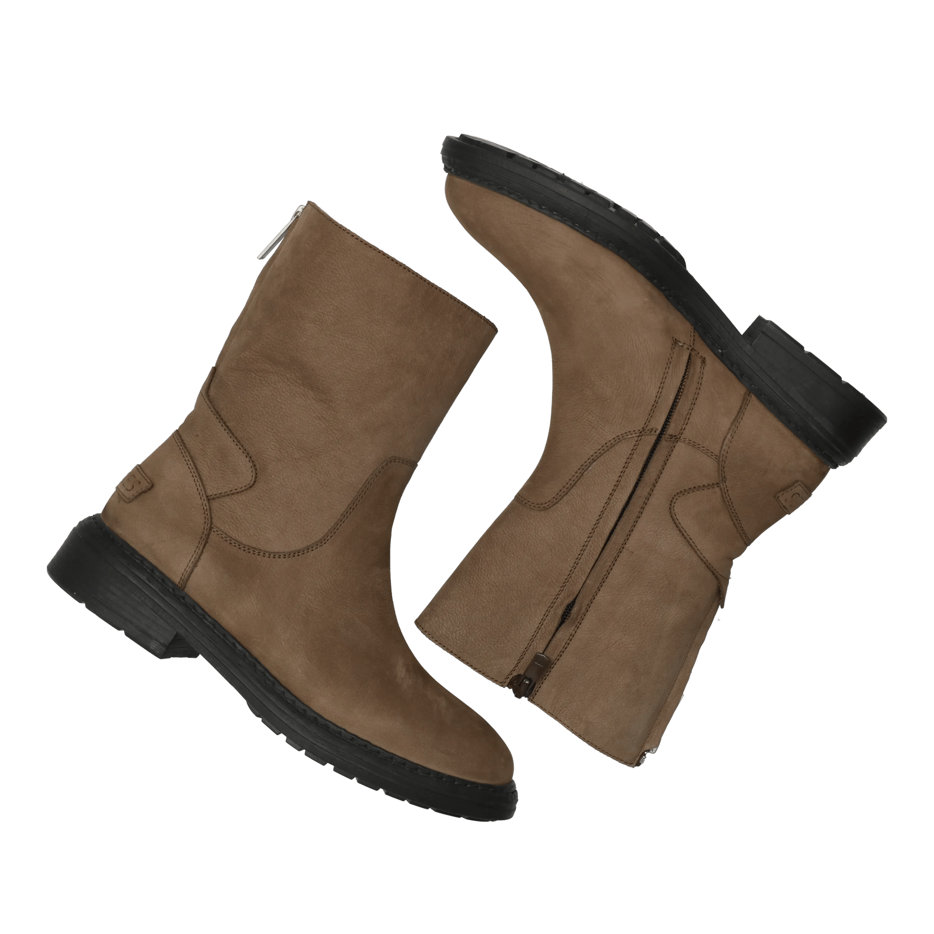 Duck Hose enkellaars Leer Taupe