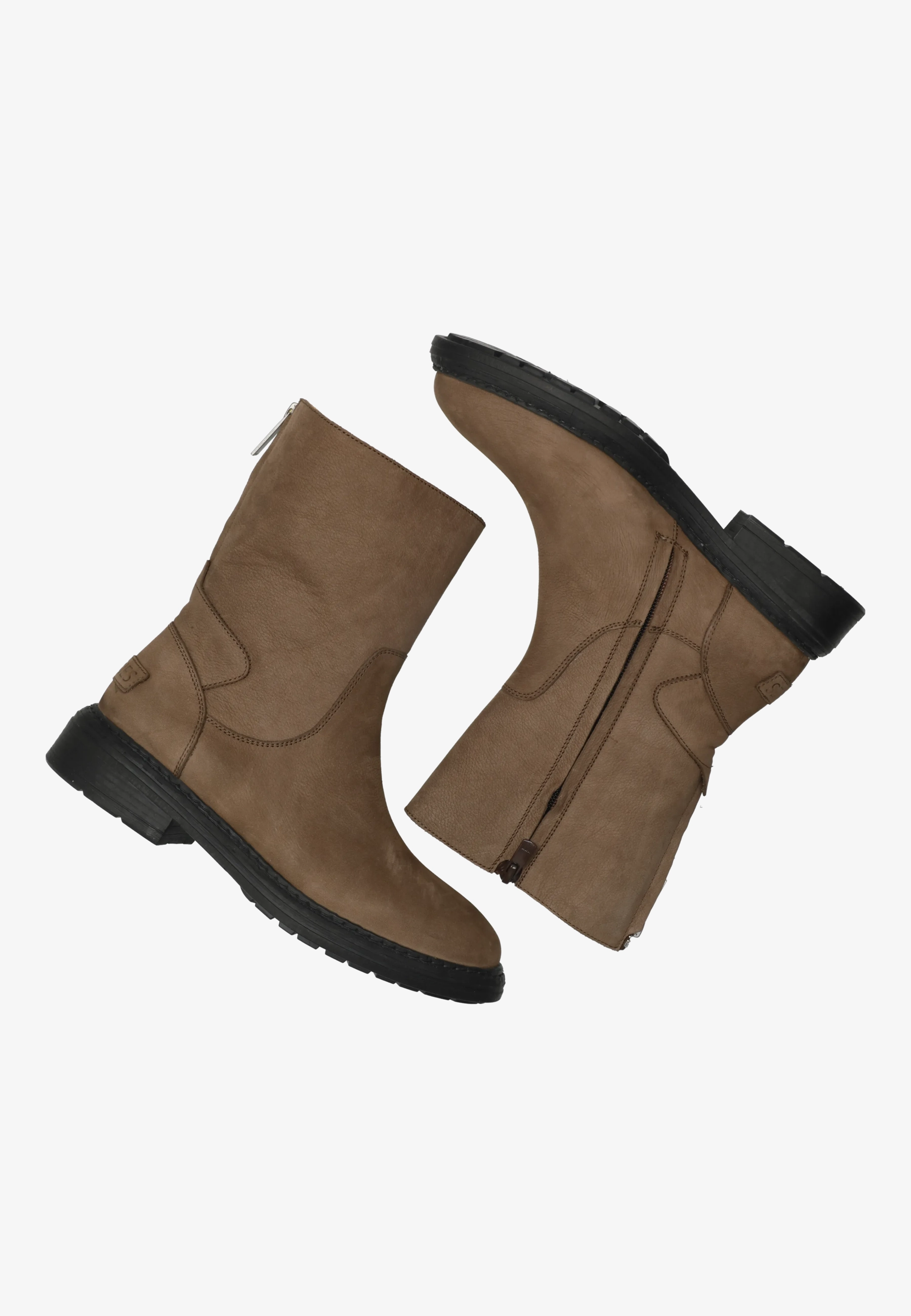 Duck Hose enkellaars Leer Taupe