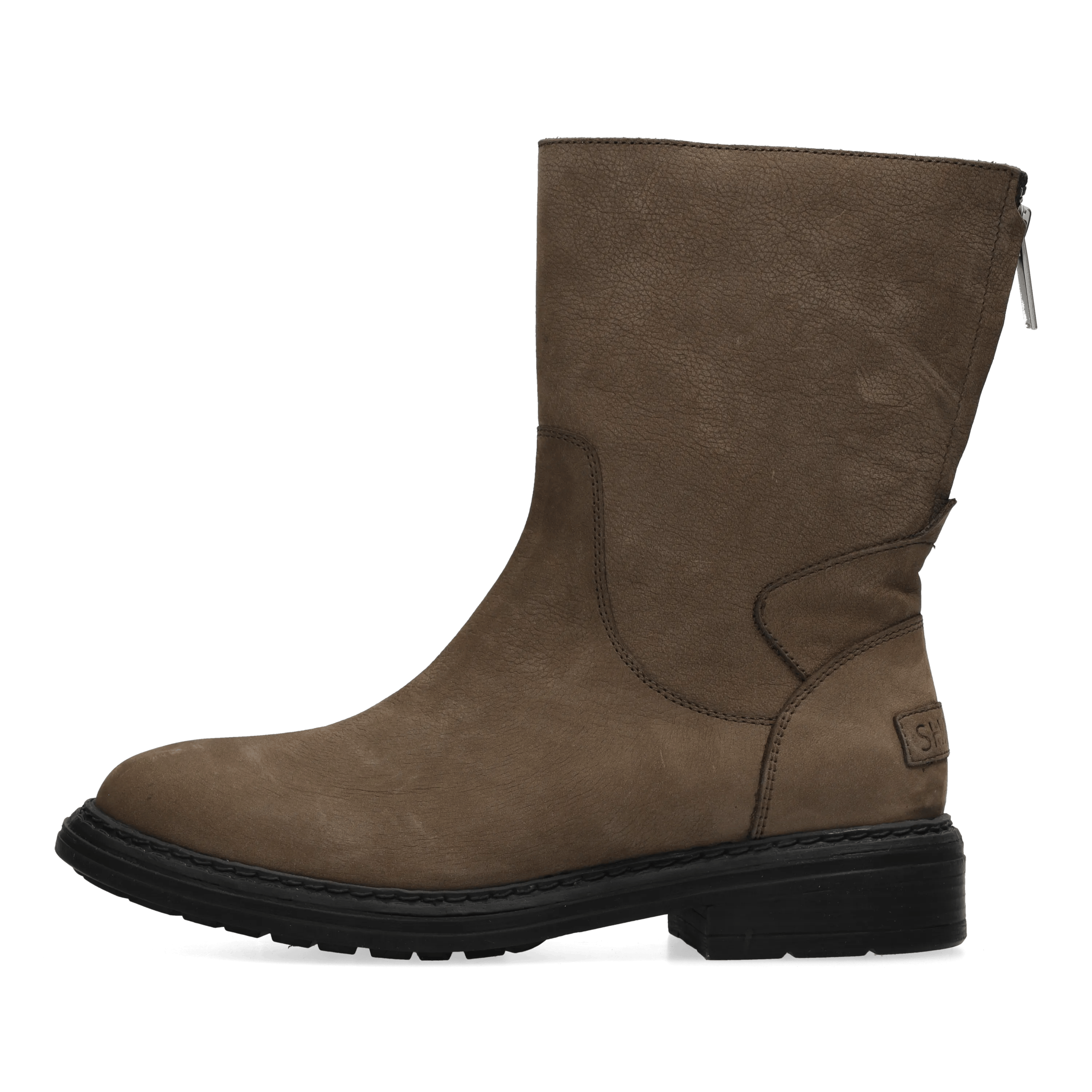 Duck Hose enkellaars Leer Taupe