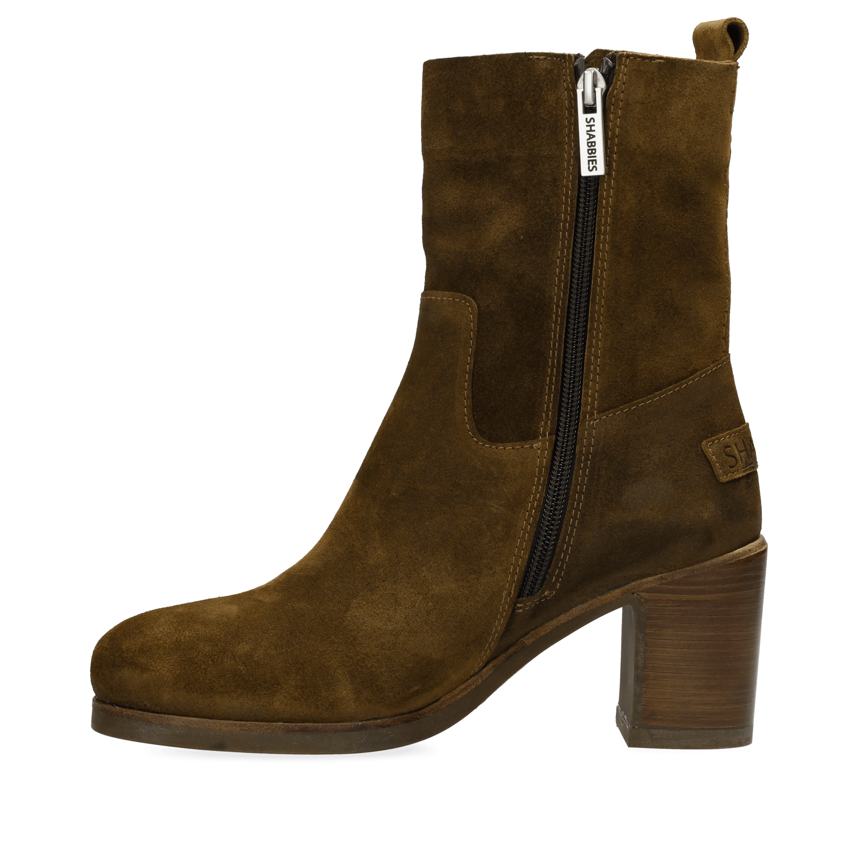 Mid enkellaars Suède Warm bruin