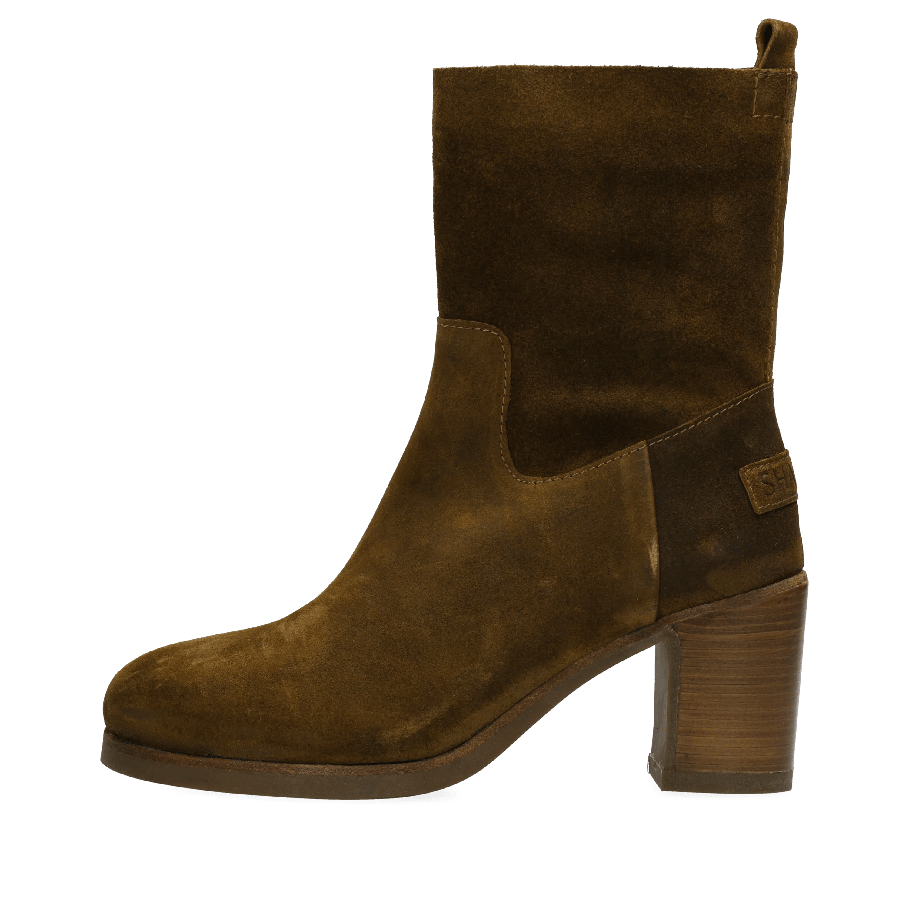 Mid enkellaars Suède Warm bruin