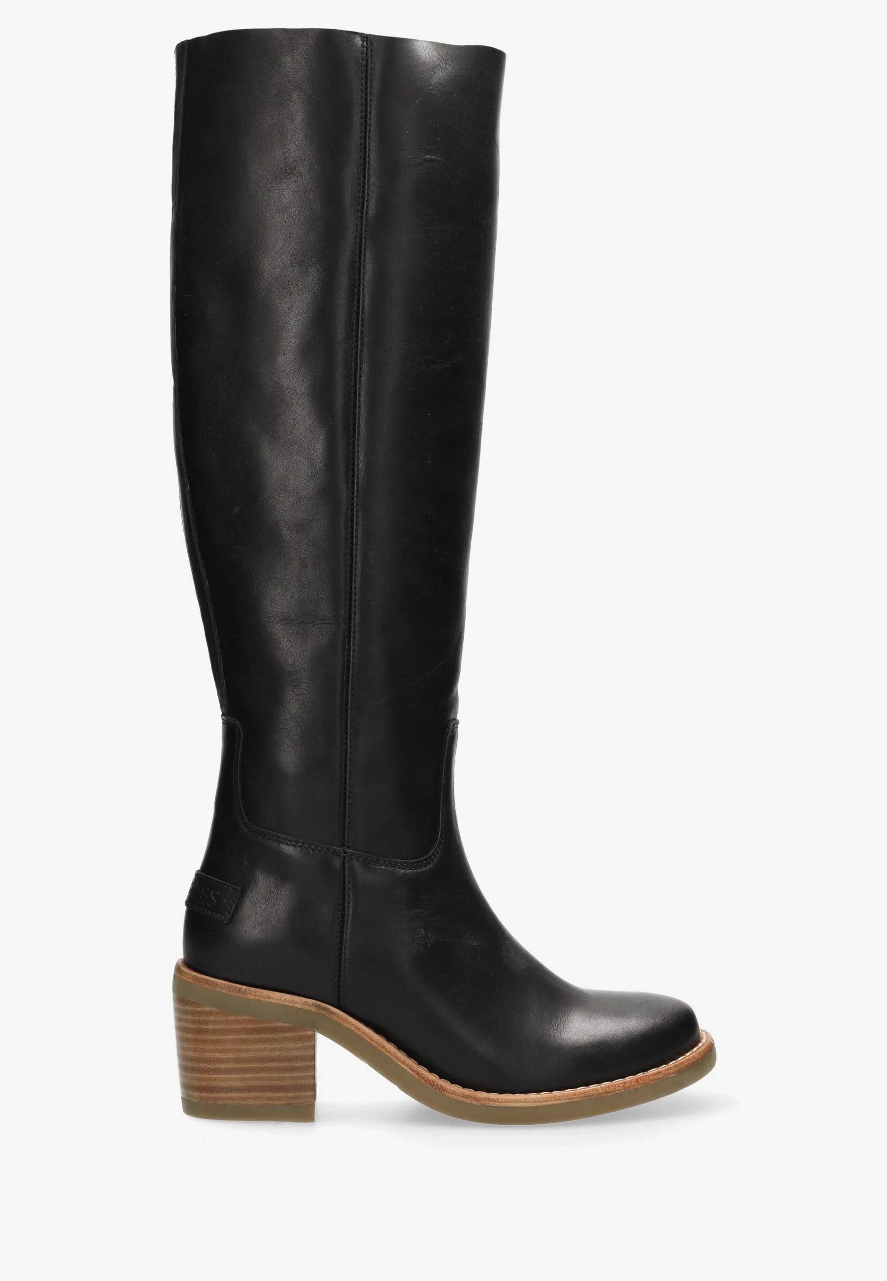 Puk Tuba boot Leer Zwart