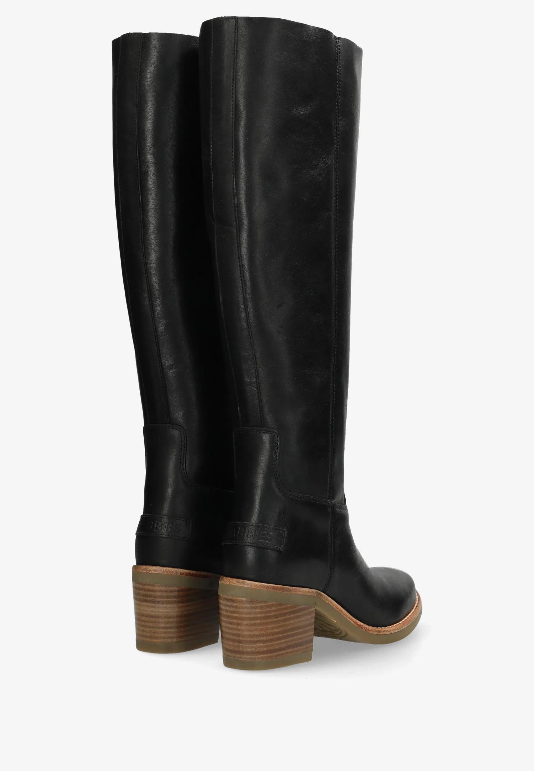 Puk Tuba boot Leer Zwart