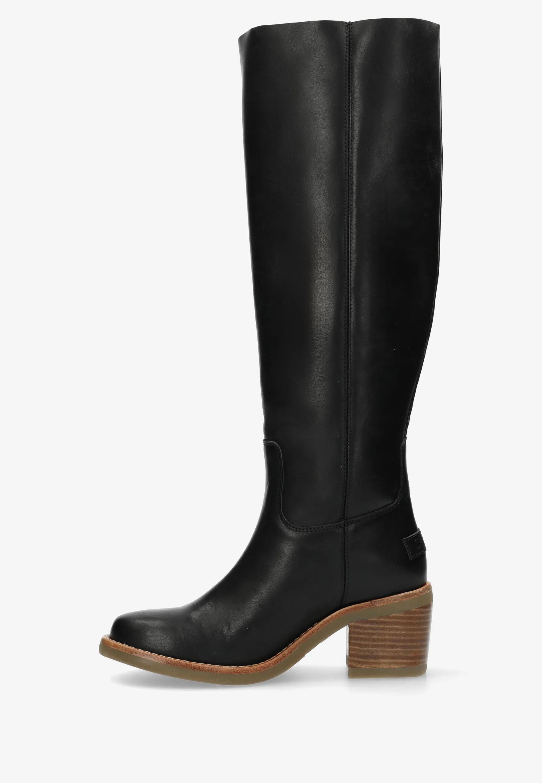 Puk Tuba boot Leer Zwart