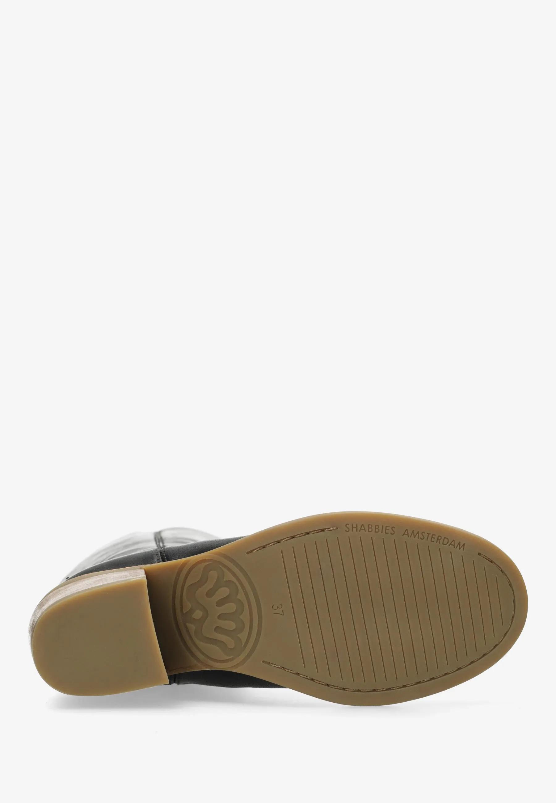 Puk Tuba boot Leer Zwart