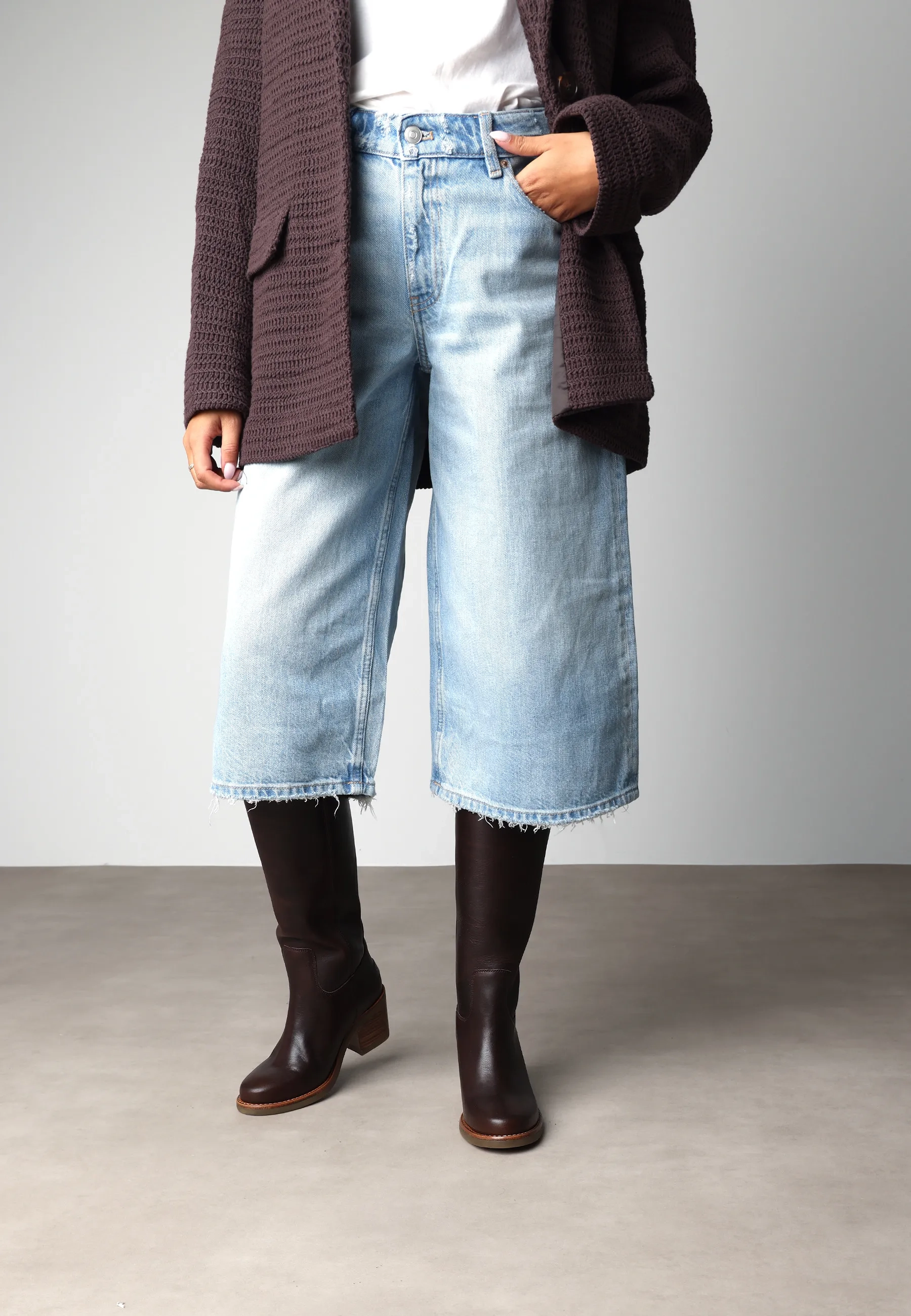 Puk Tuba boot Leer Bruin