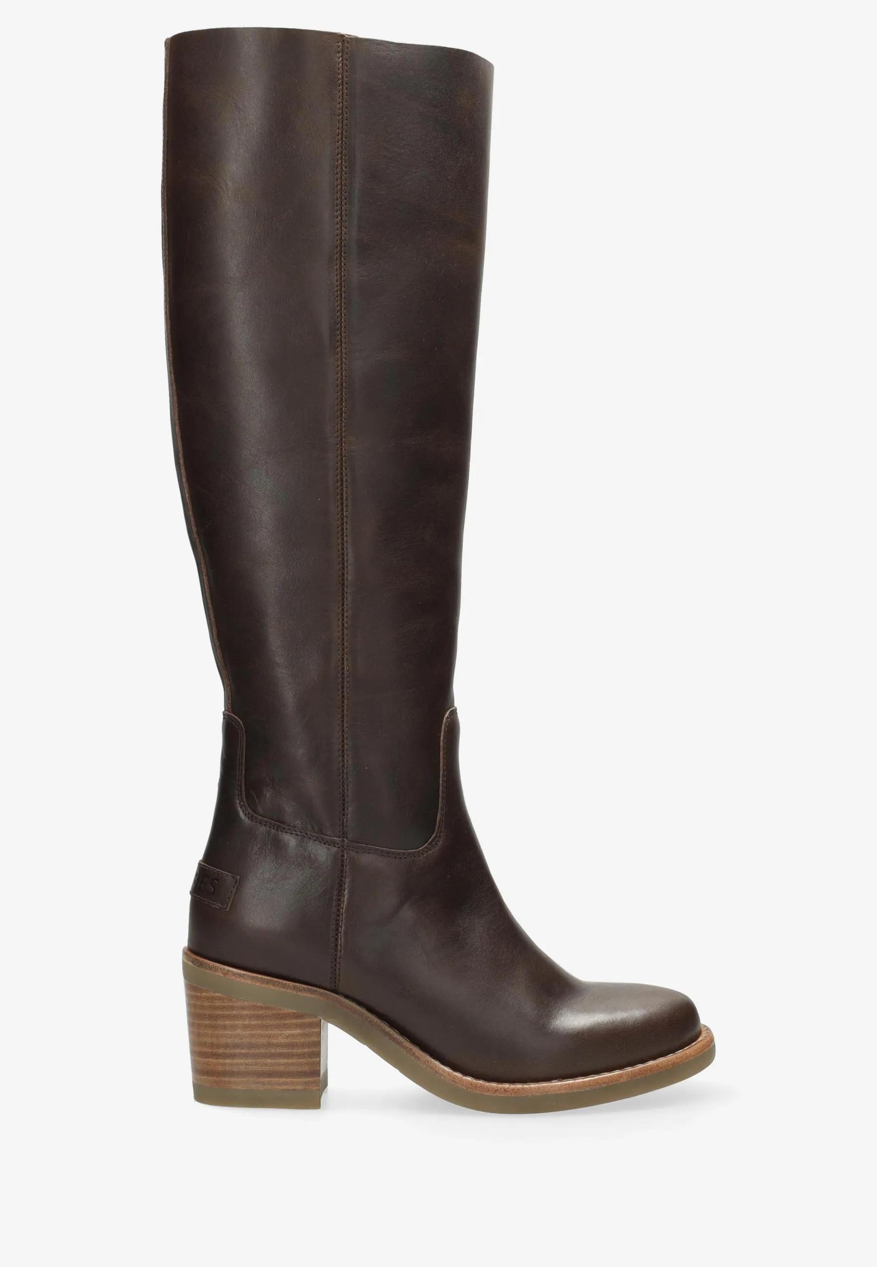Puk Tuba boot Leer Bruin