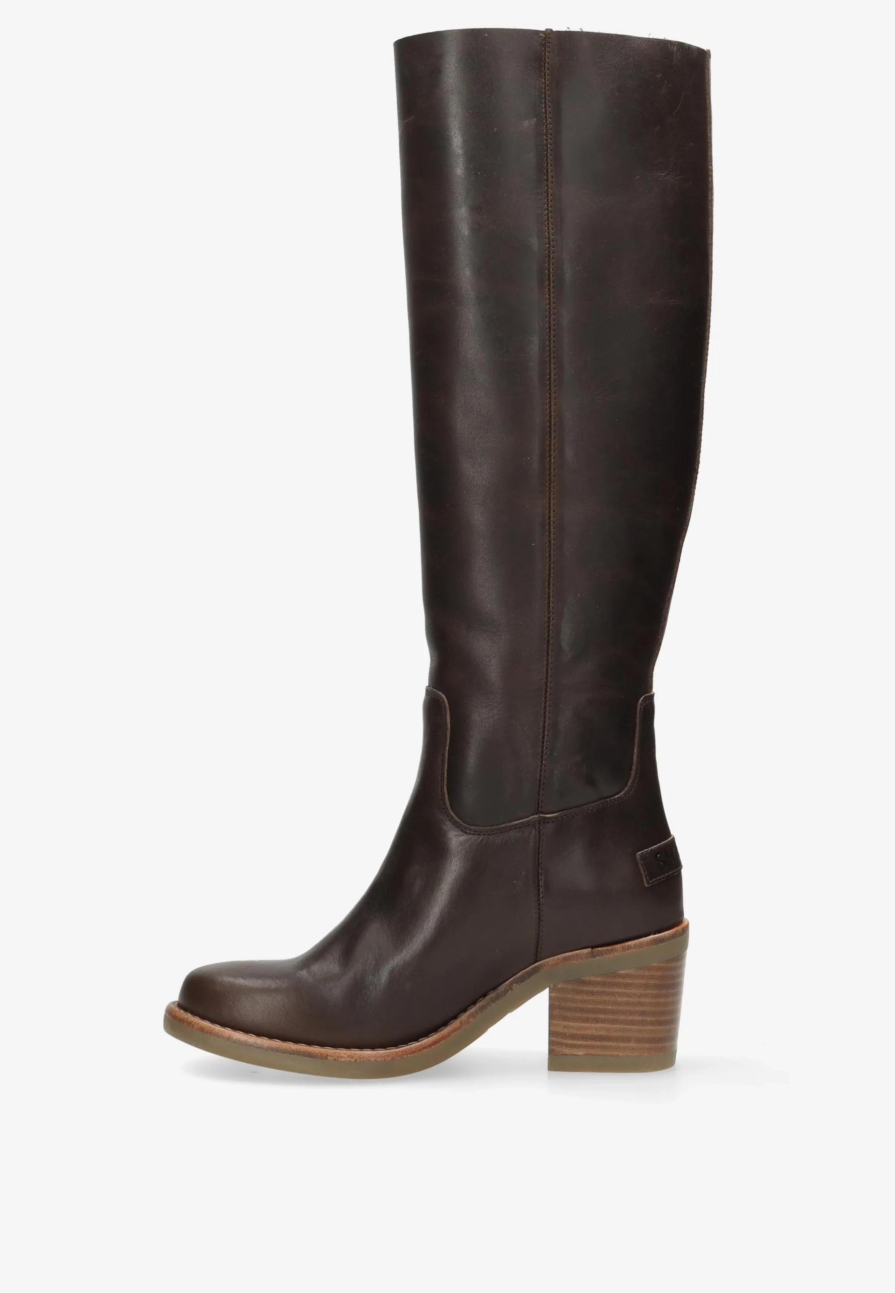 Puk Tuba boot Leer Bruin