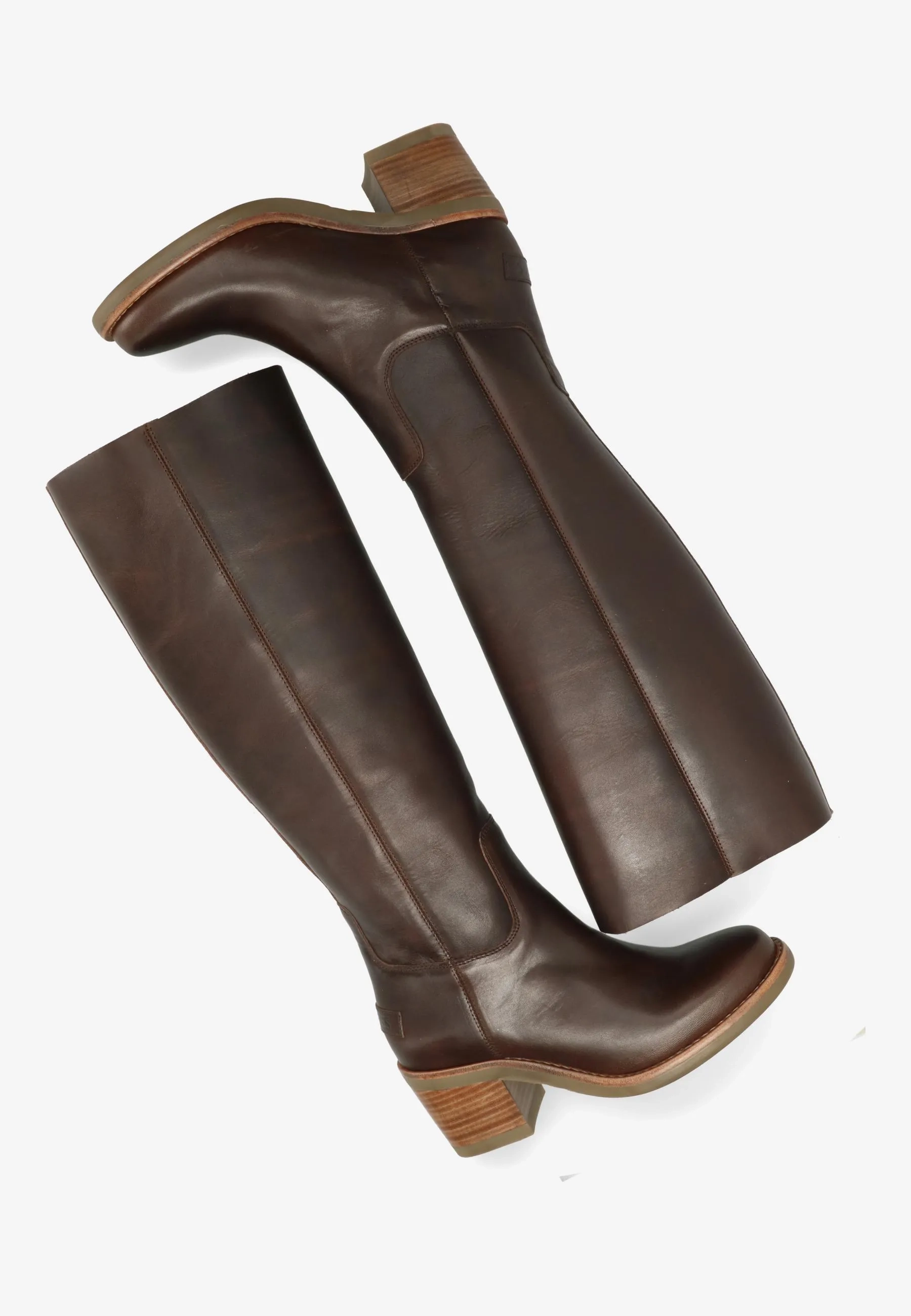 Puk Tuba boot Leer Bruin