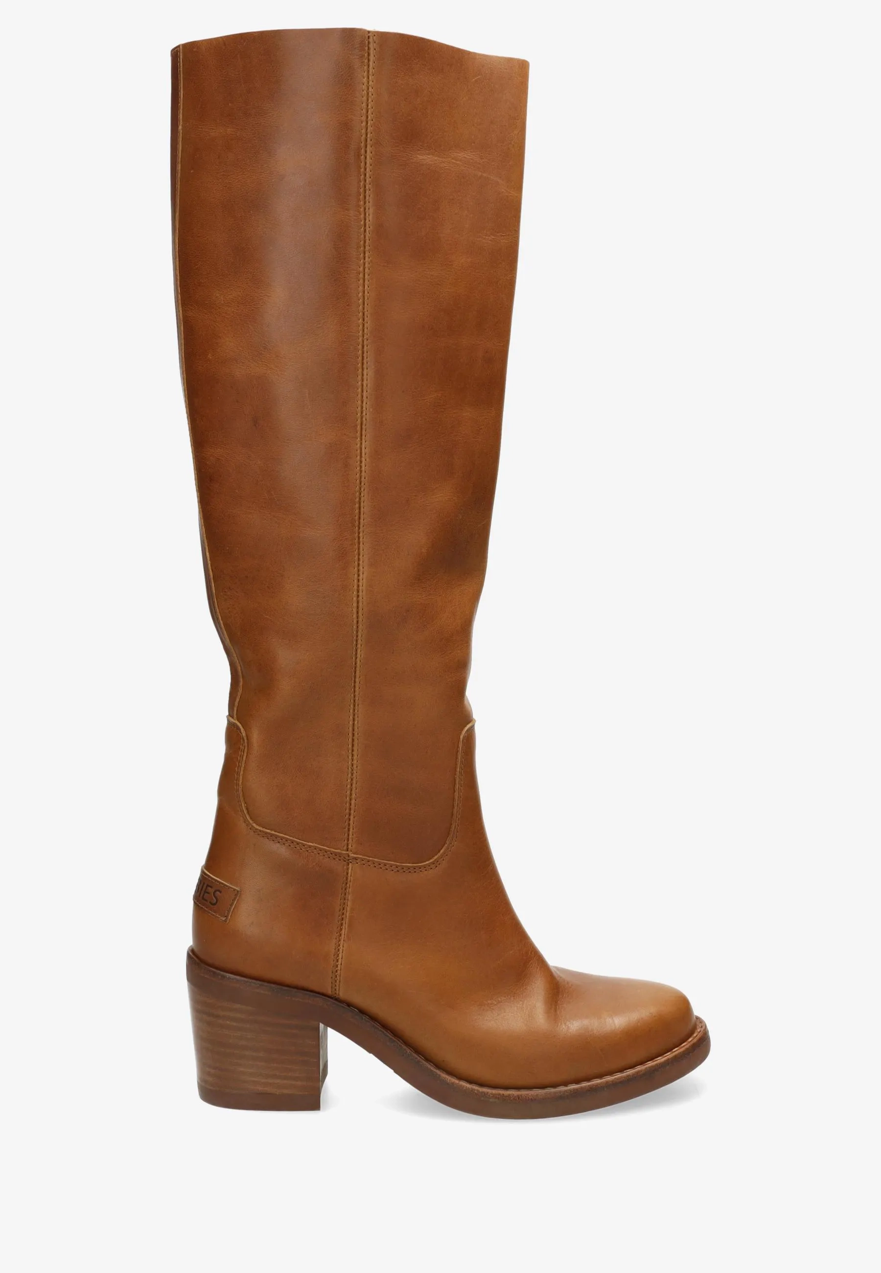 Puk Tuba boot Leer Cognac