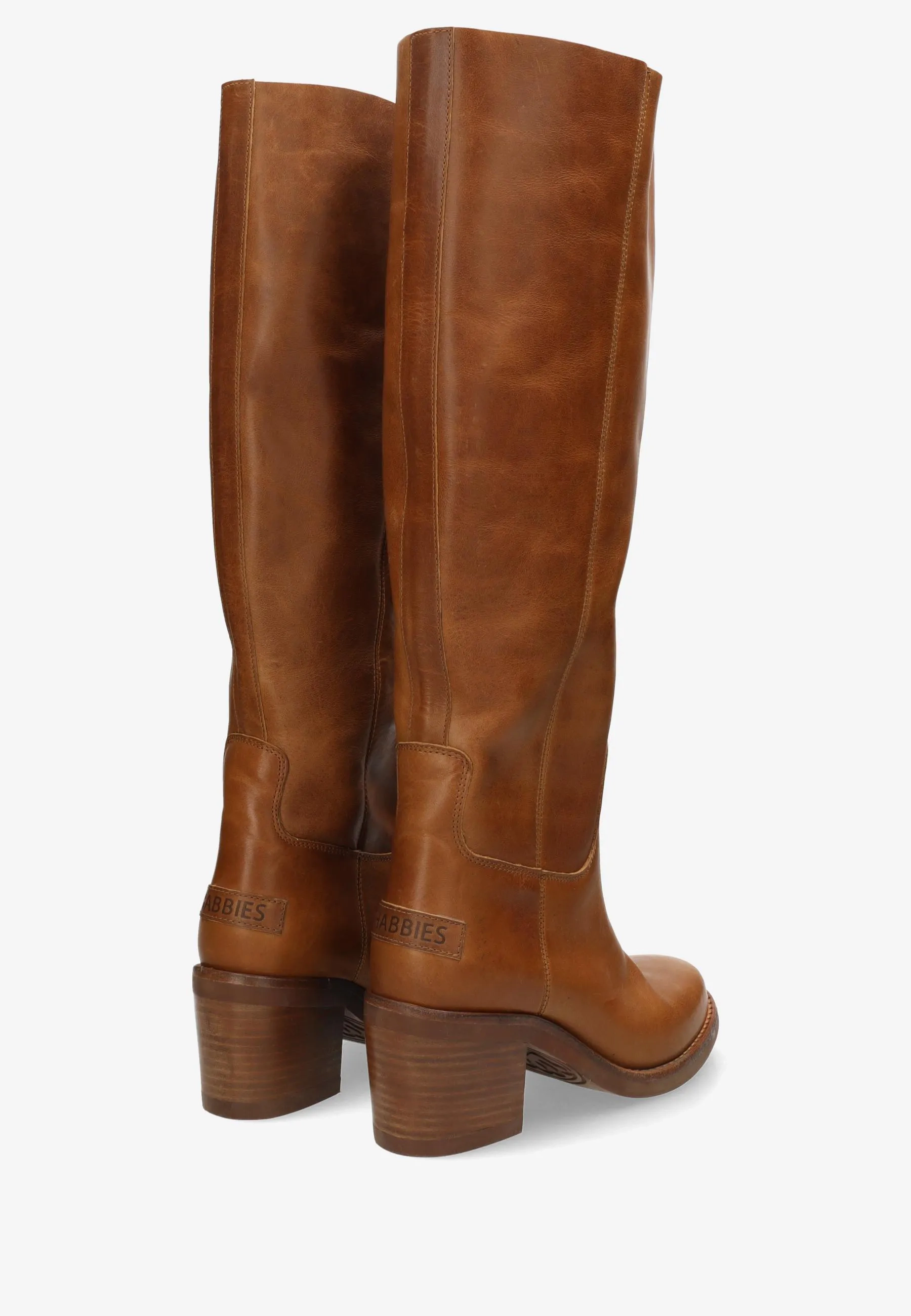 Puk Tuba boot Leer Cognac