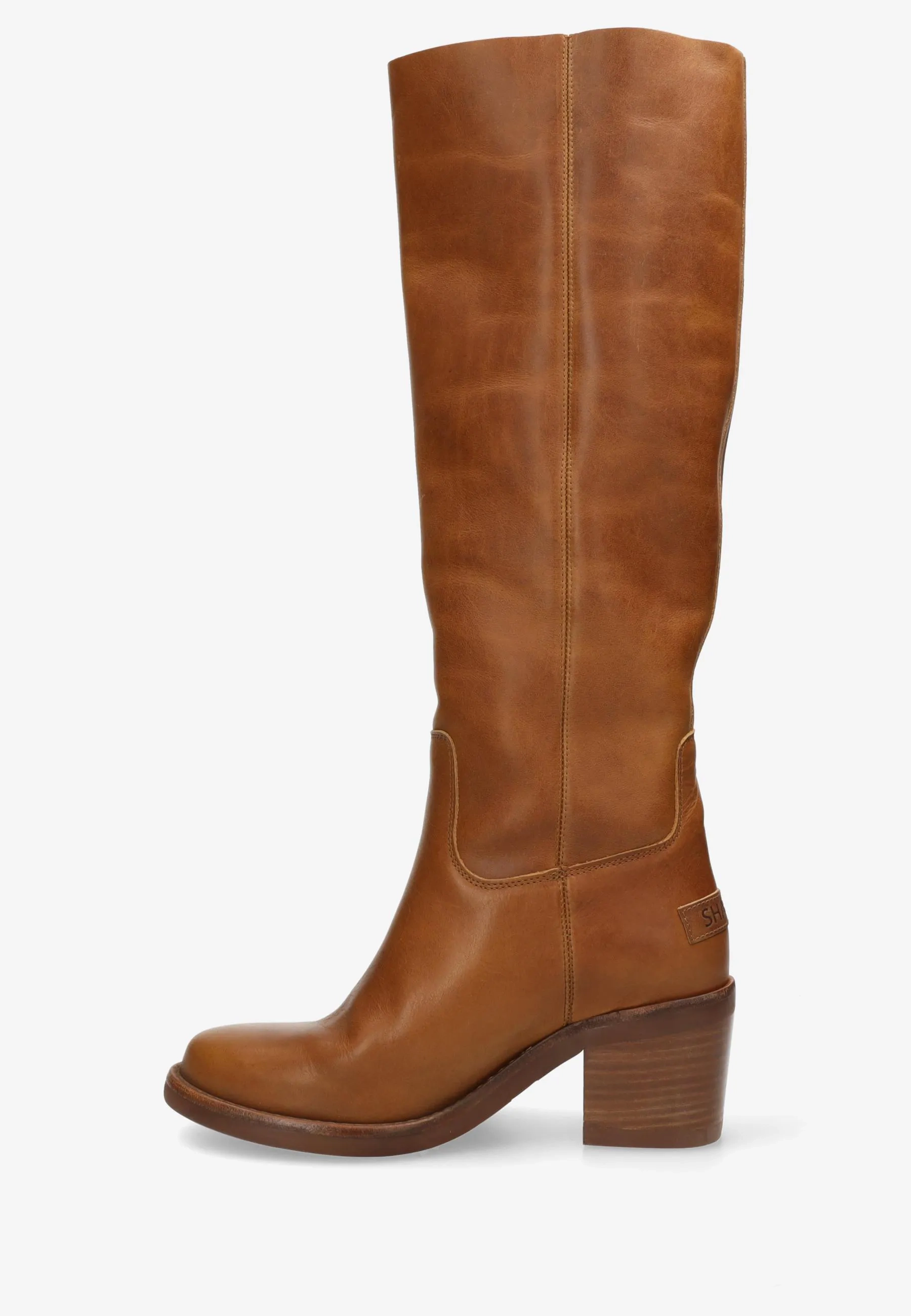 Puk Tuba boot Leer Cognac