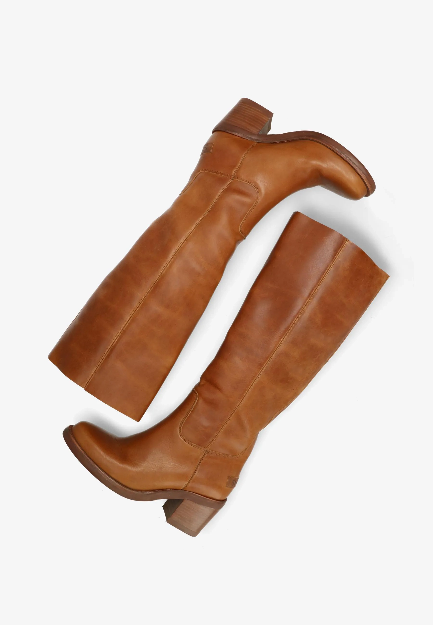 Puk Tuba boot Leer Cognac