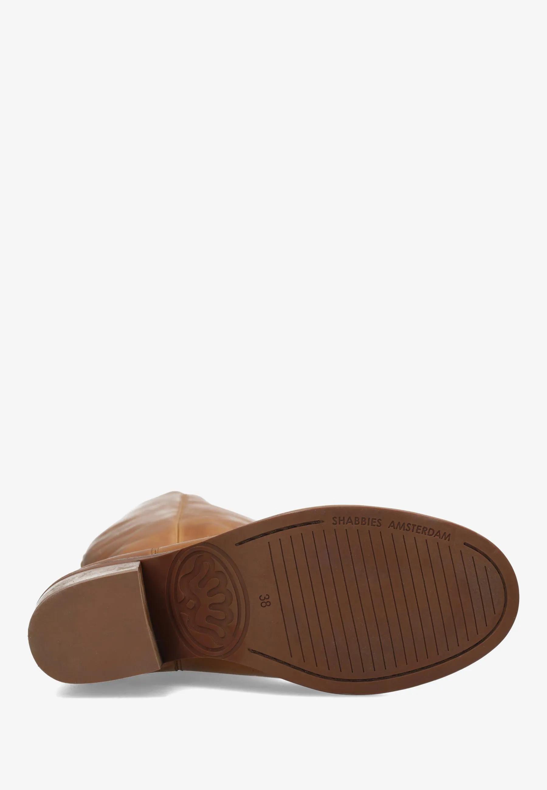 Puk Tuba boot Leer Cognac