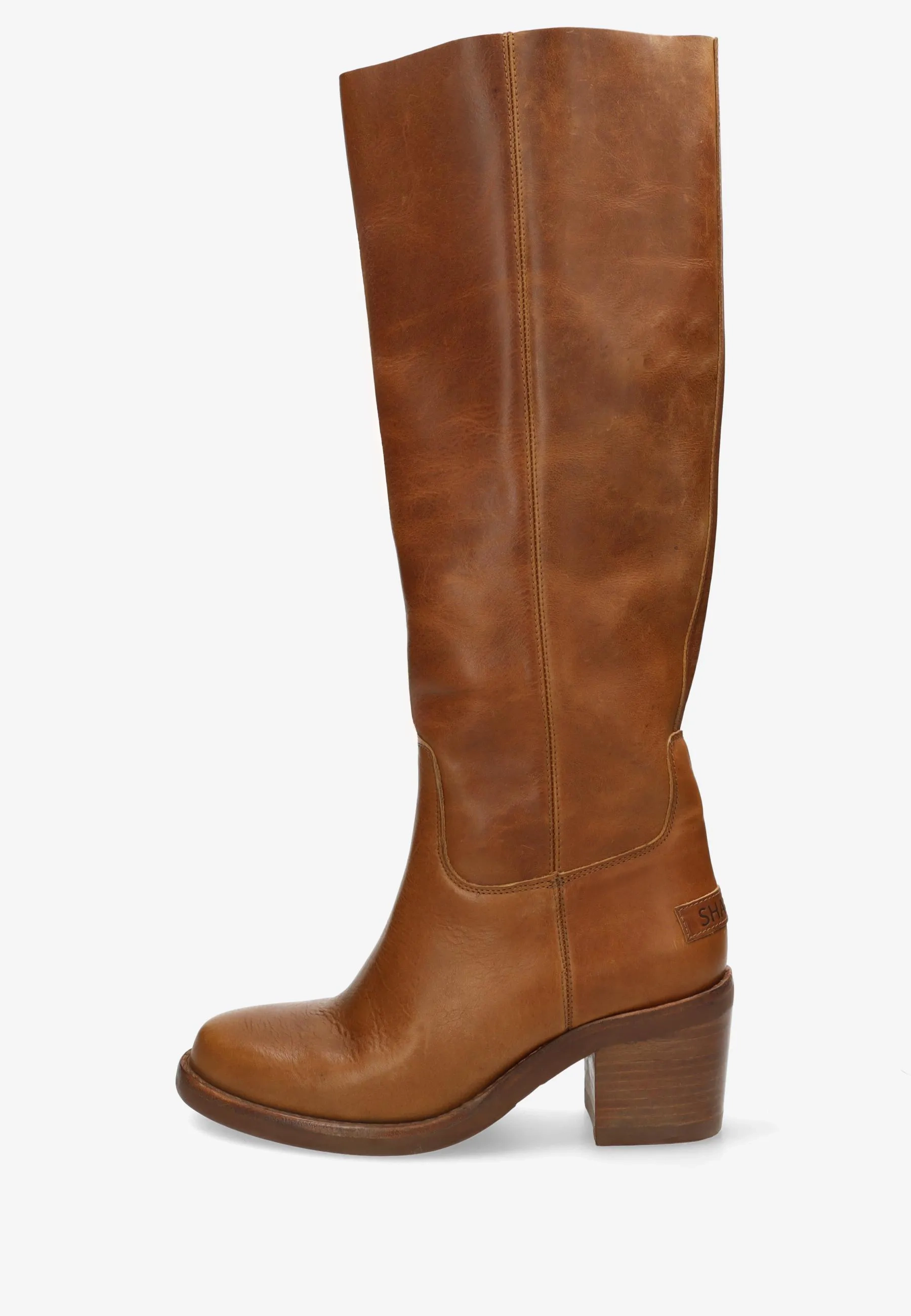 Puk Tuba boot Leer Cognac