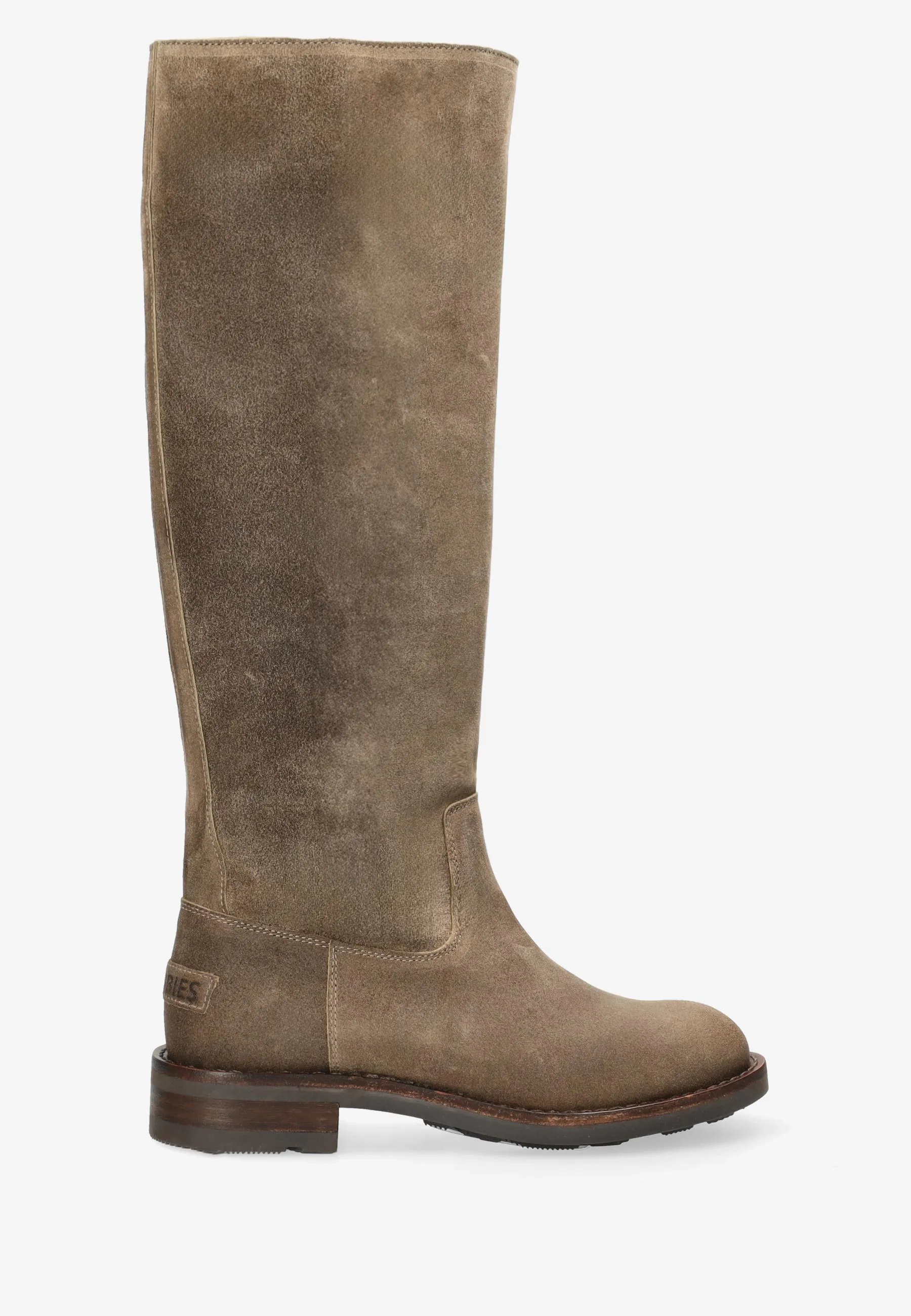 Alyd Tuba gewaxt suède Taupe