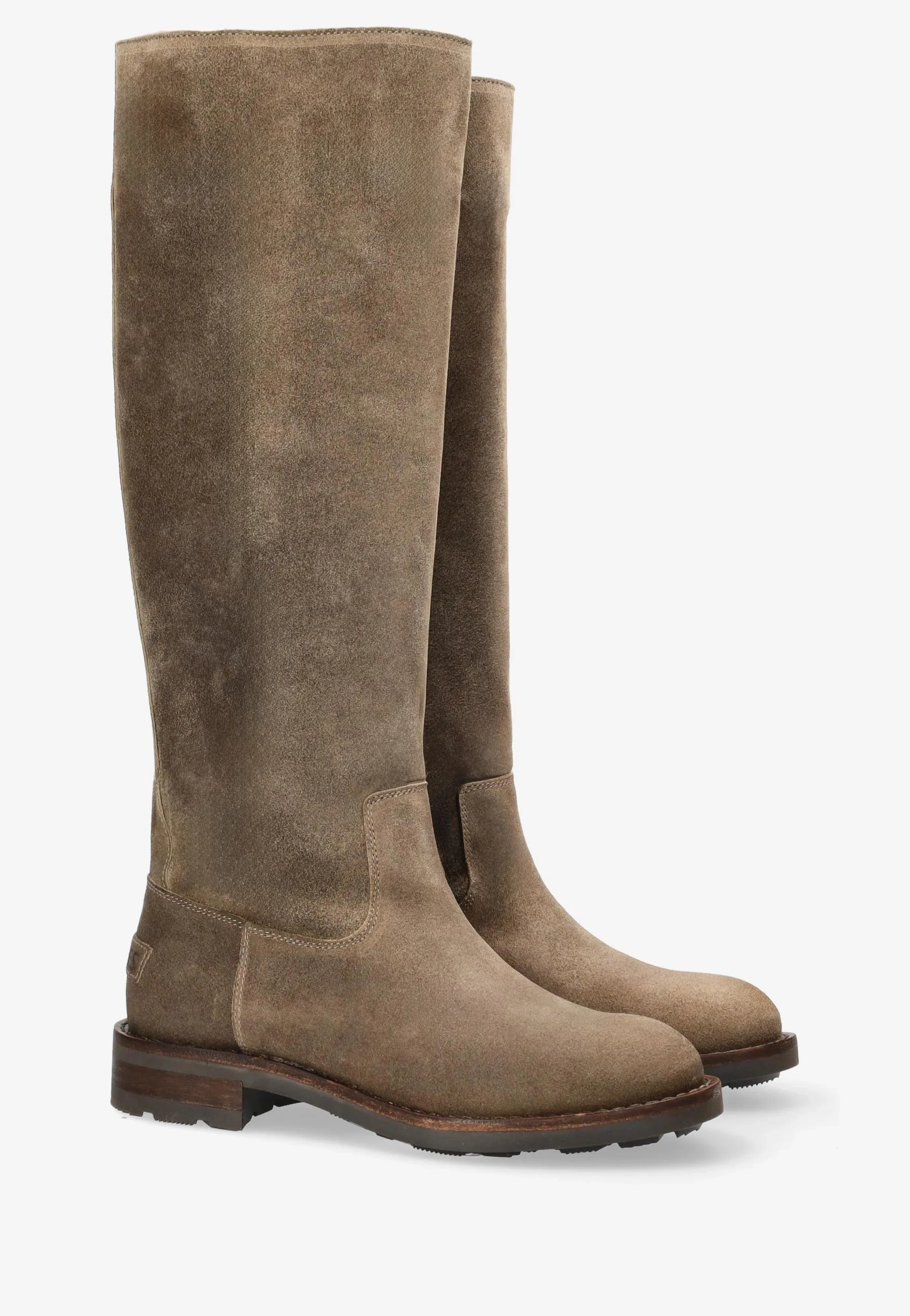 Alyd Tuba gewaxt suède Taupe