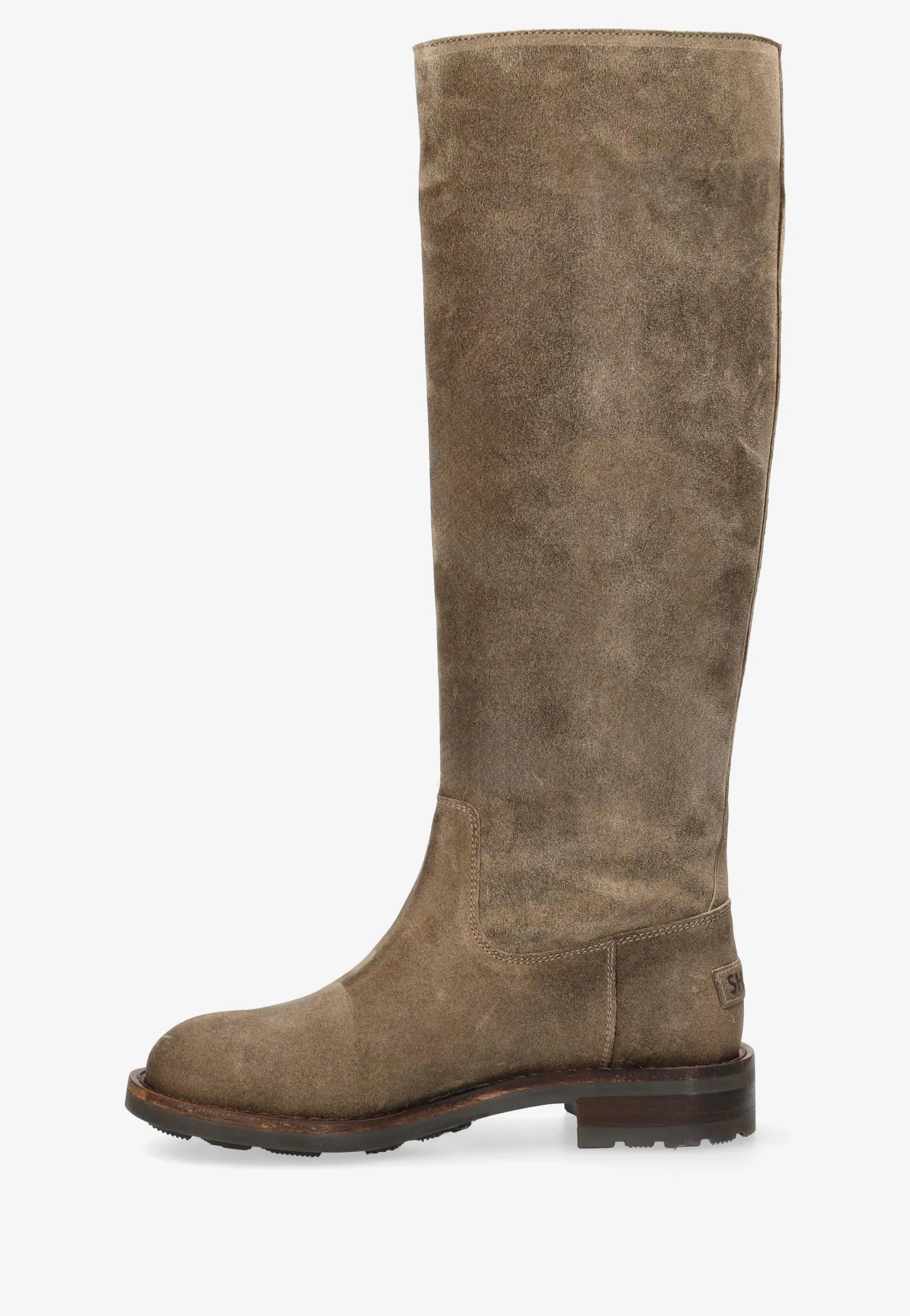 Alyd Tuba gewaxt suède Taupe