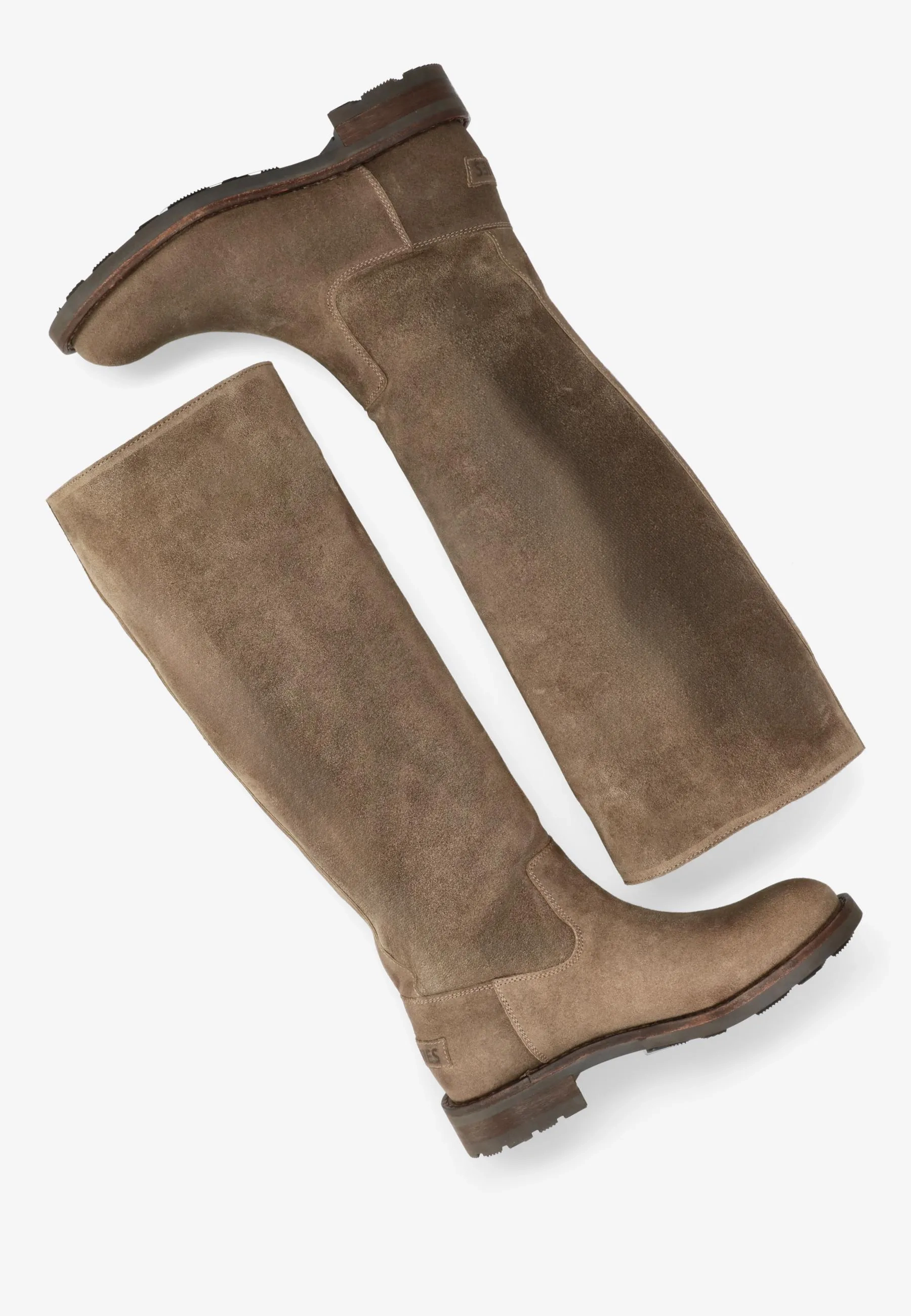 Alyd Tuba gewaxt suède Taupe