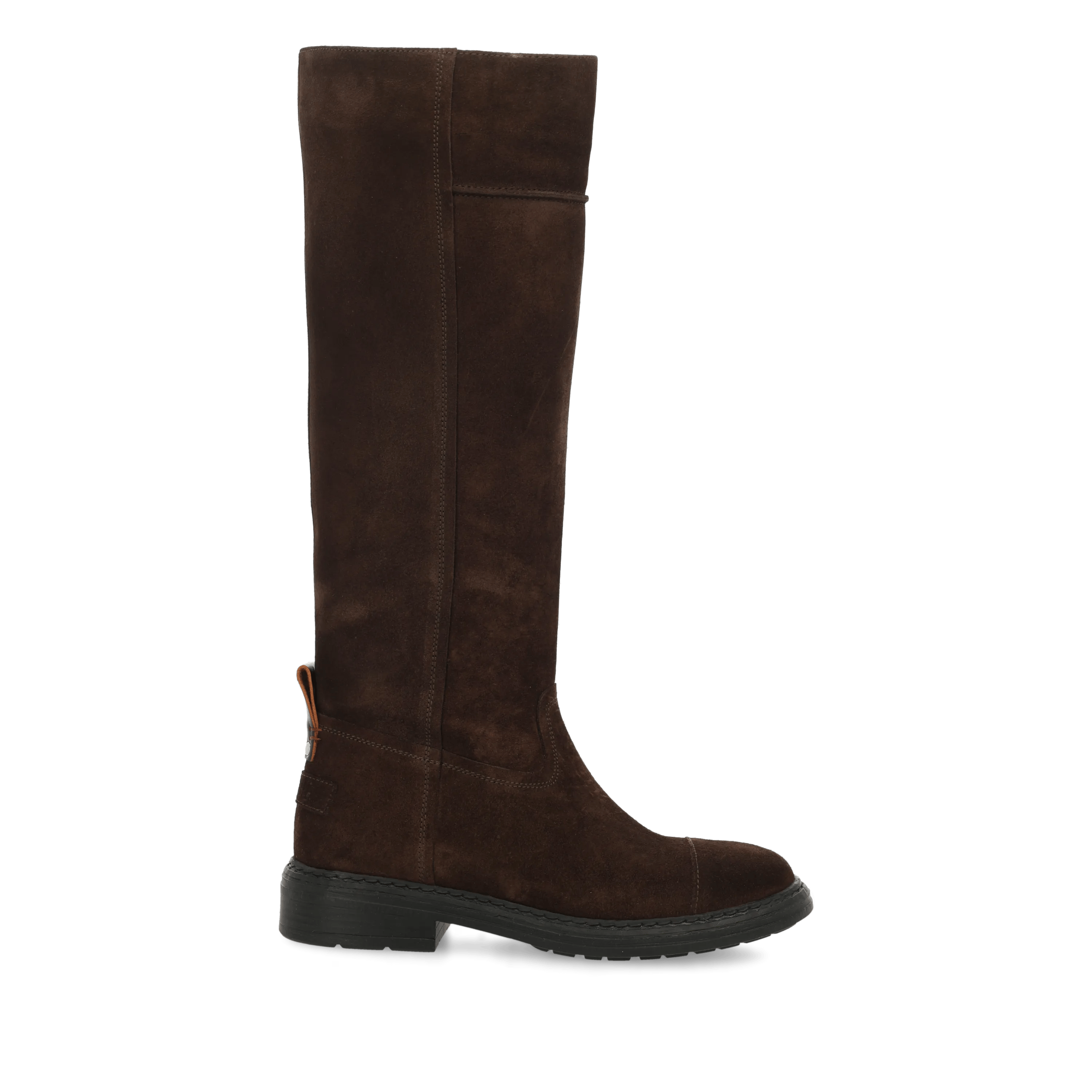 DUCK HIGH BOOT Boot suede Dark Brown