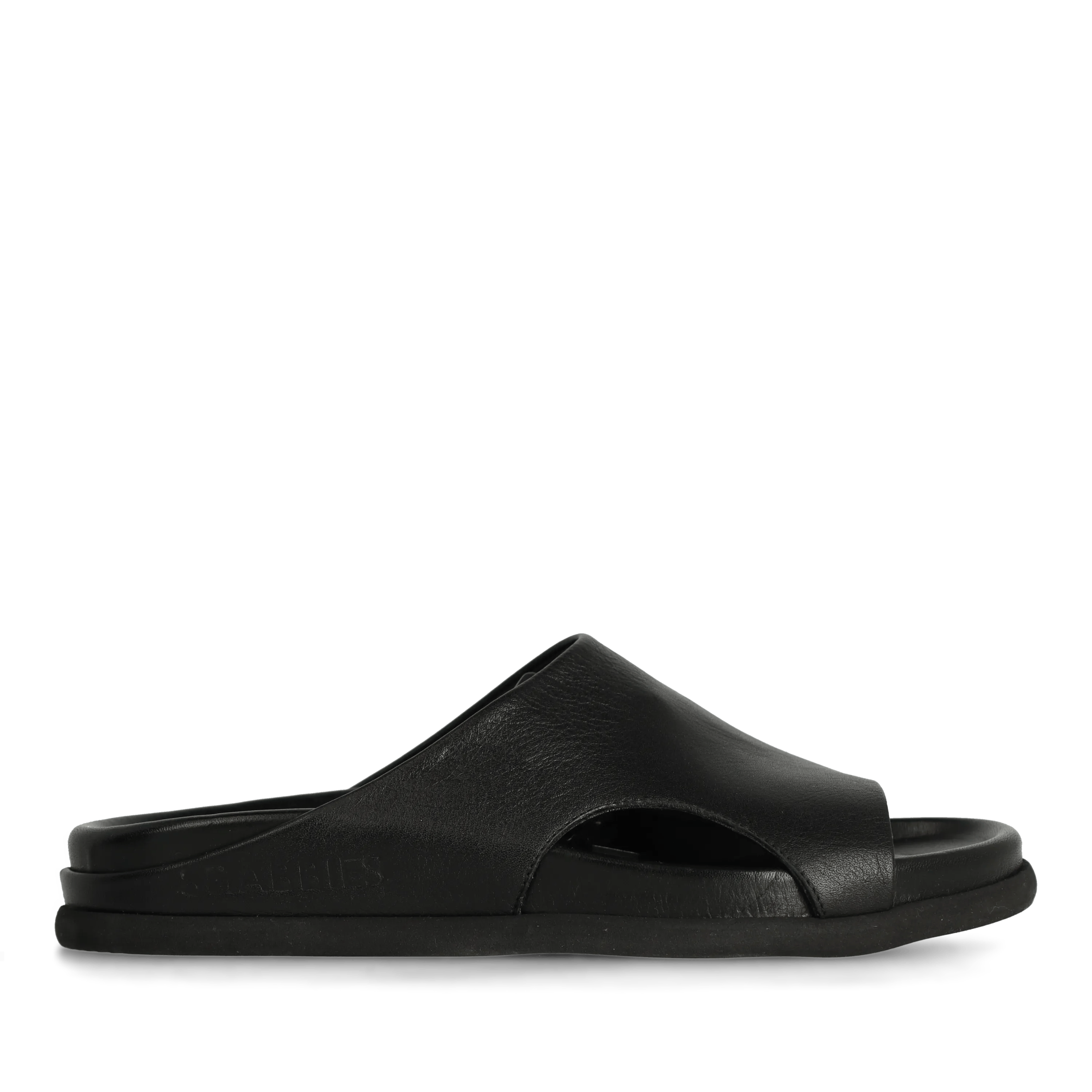 Inga Close Slipper Leder Schwarz