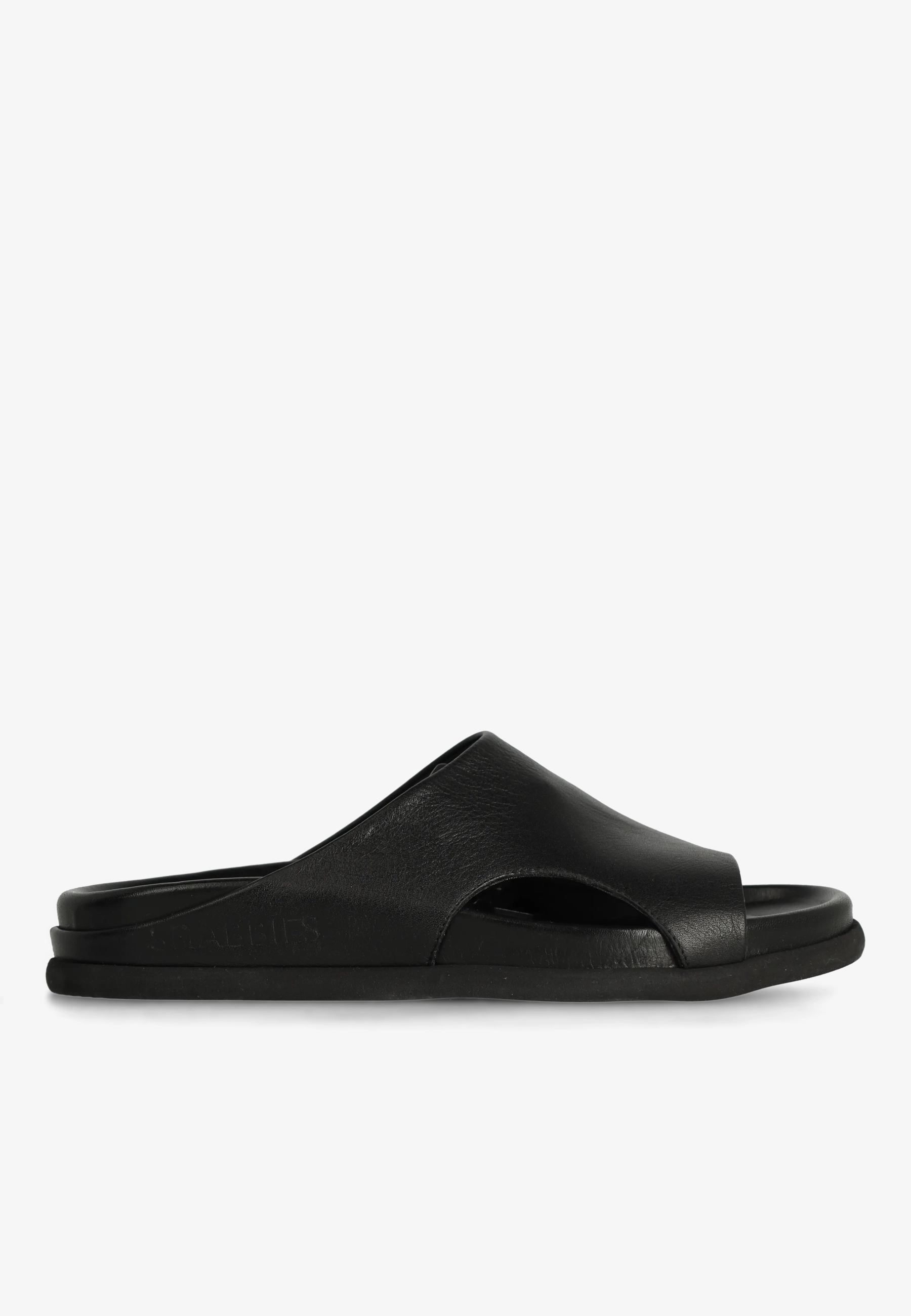 Inga Close slipper Leer Zwart