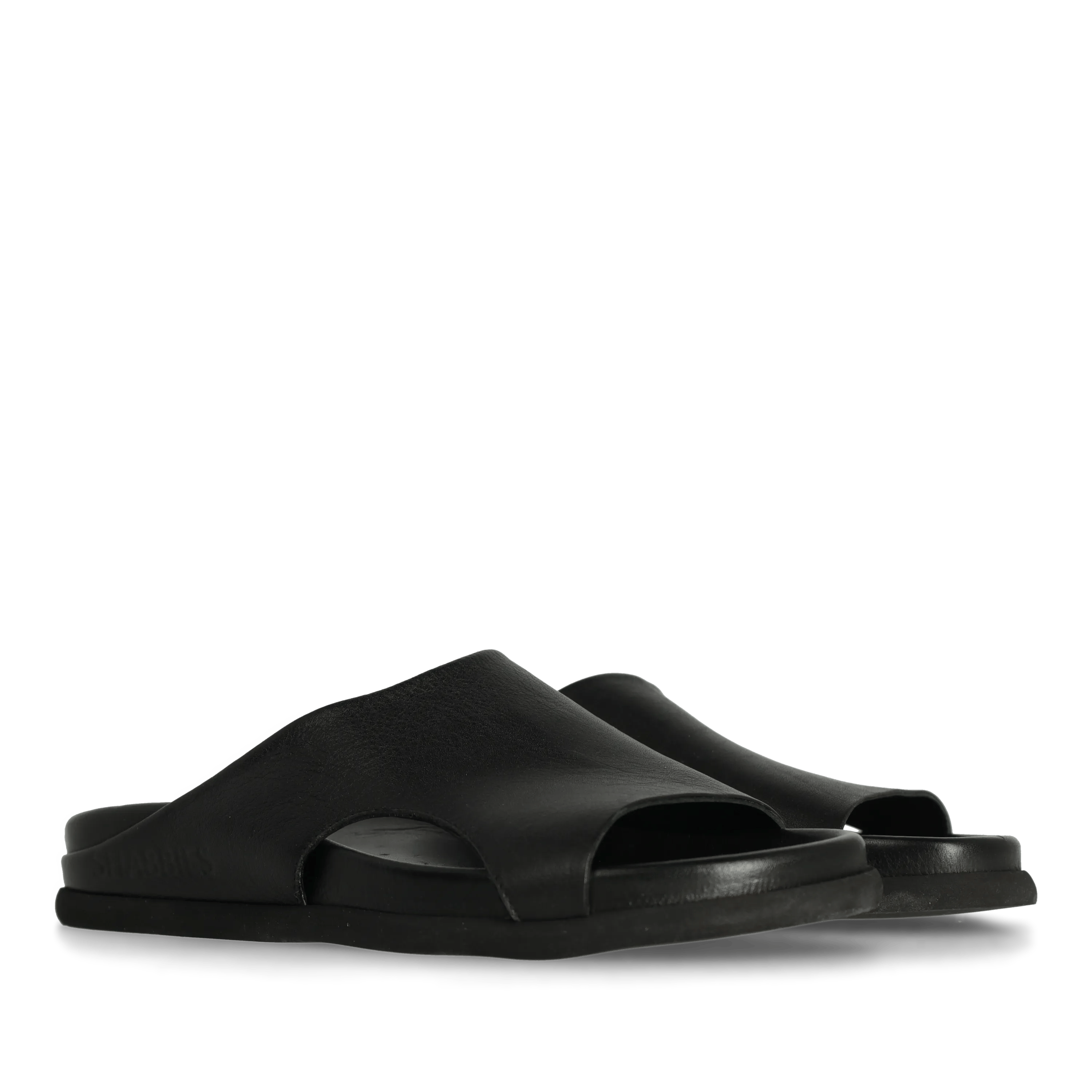 Inga Close Slipper Leder Schwarz