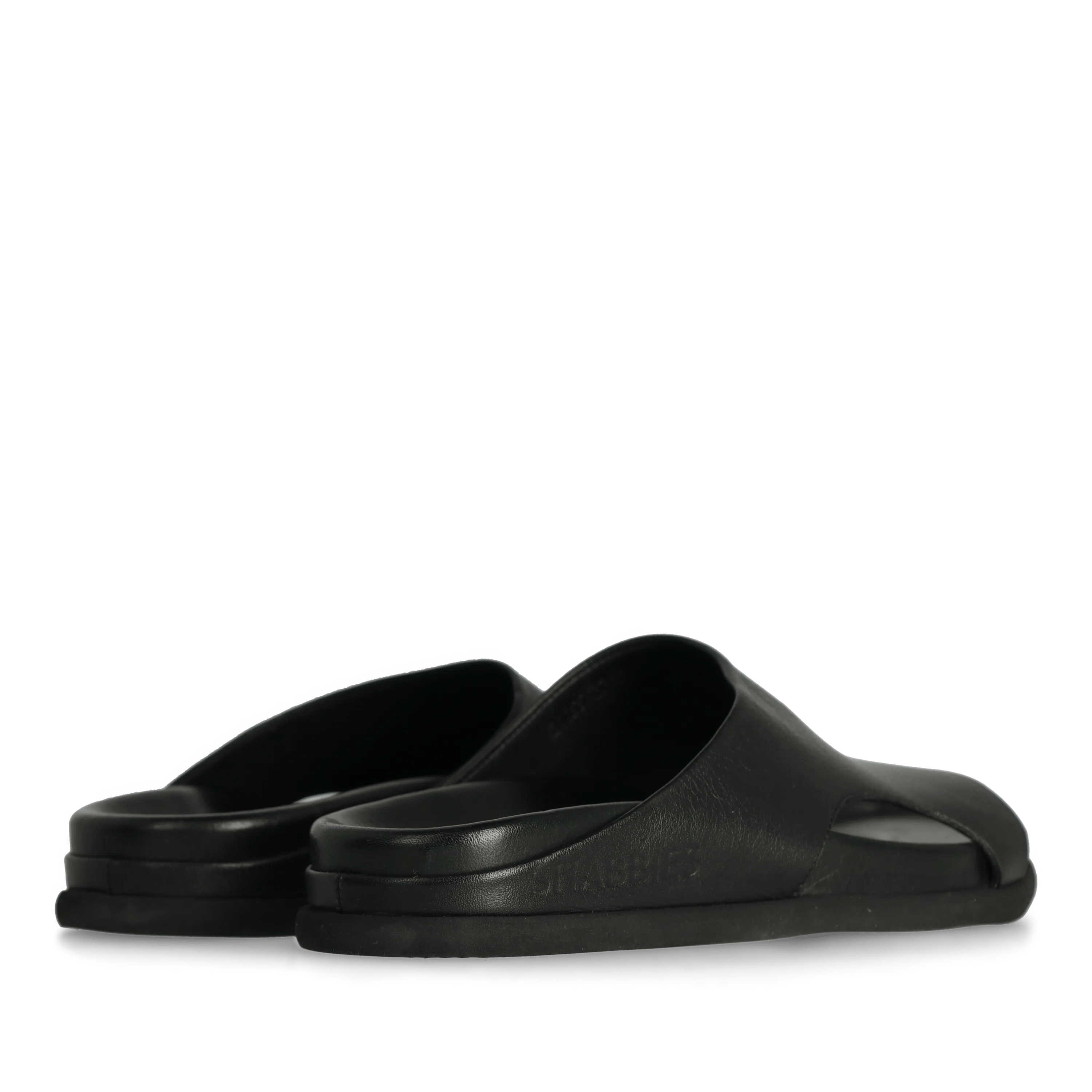 Inga Close Slipper Leder Schwarz