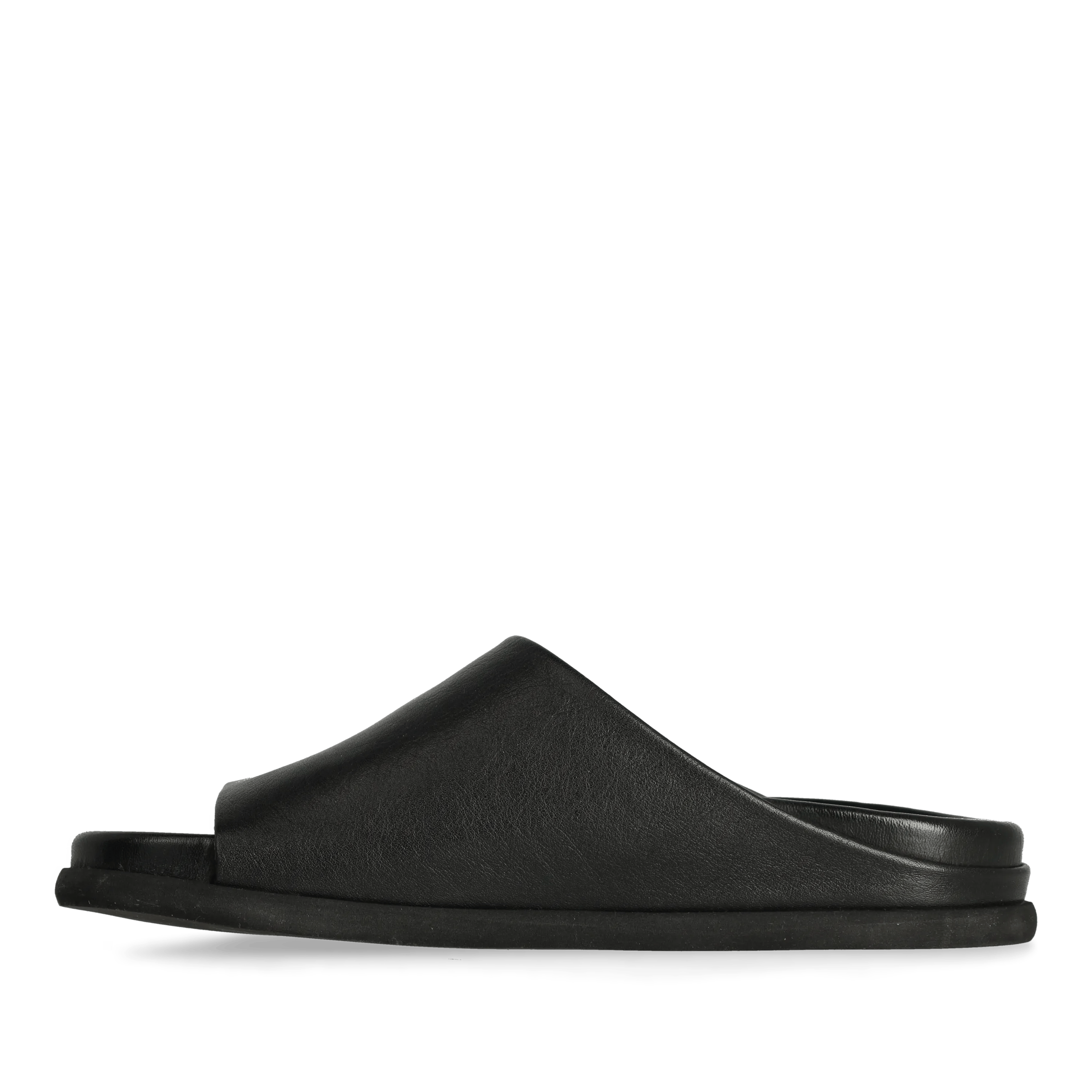 Inga Close Slipper Leder Schwarz