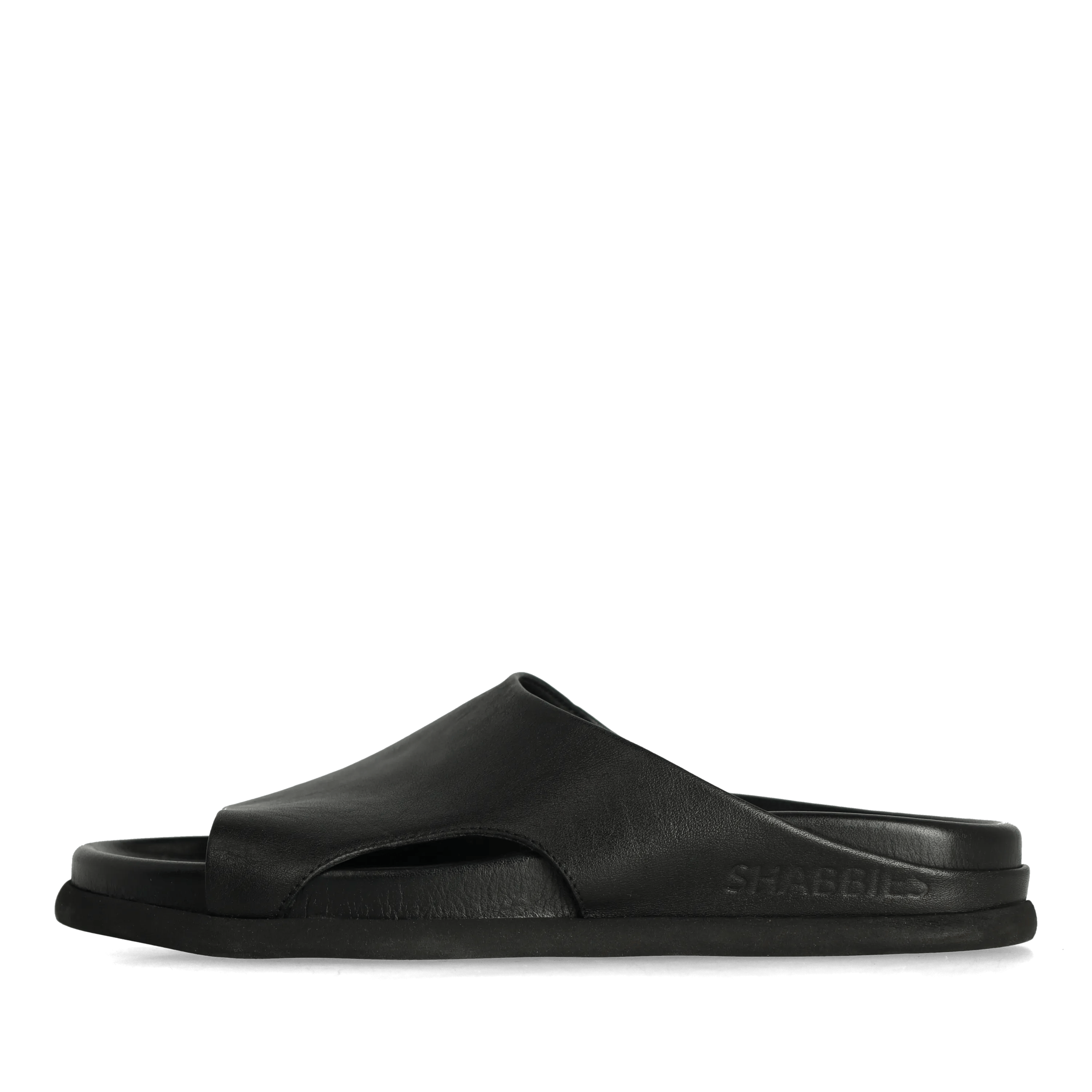 Inga Close Slipper Leder Schwarz