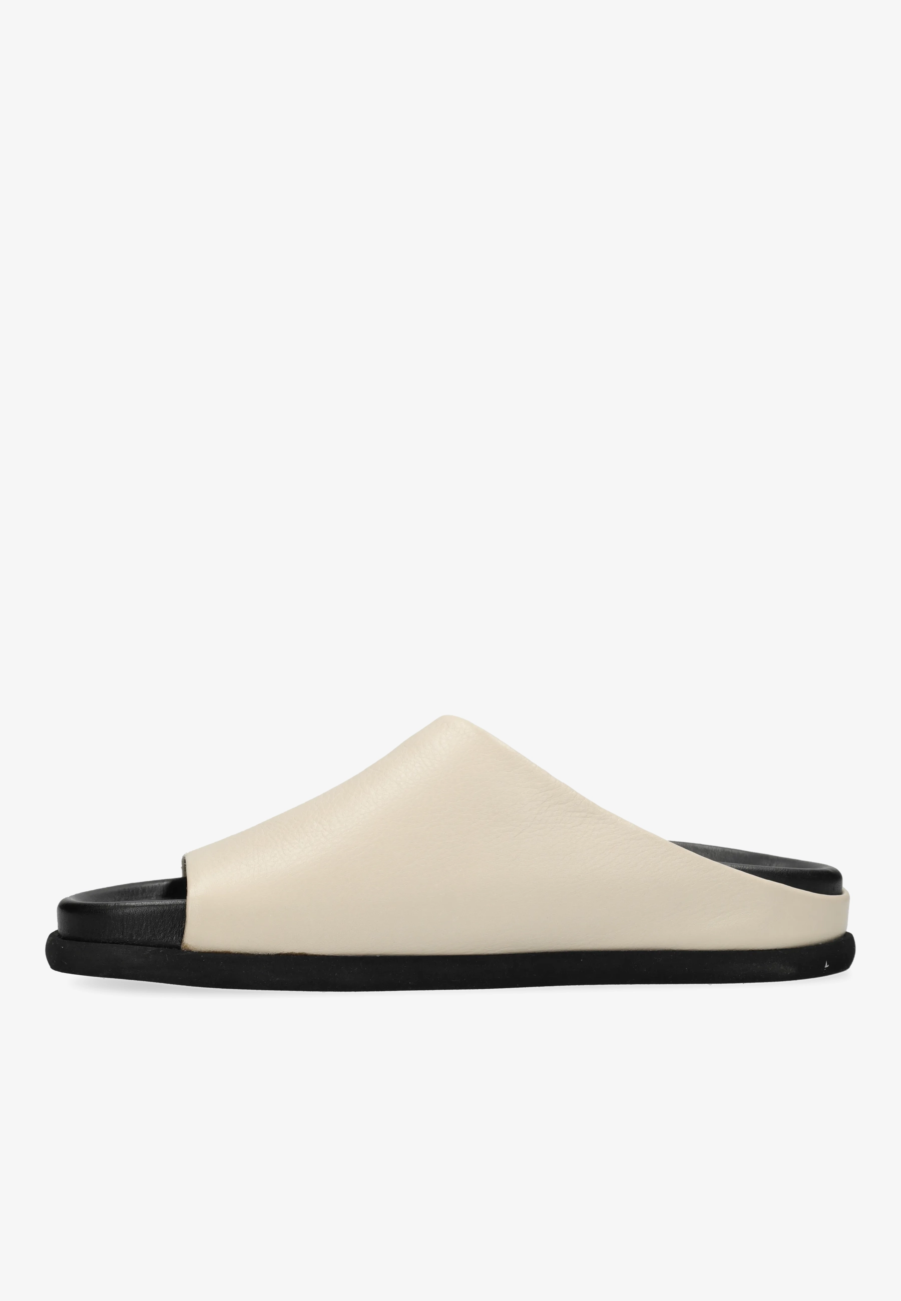 Inga Close slipper Leer Gebroken wit