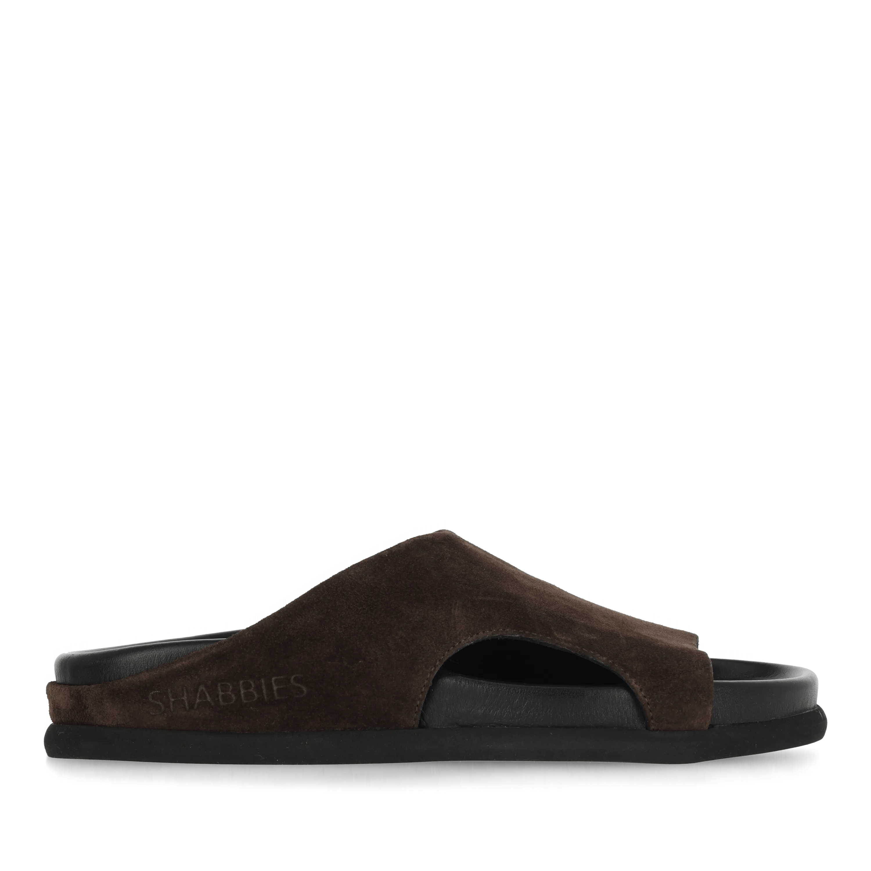 Inga Close slipper Suède Donkerbruin