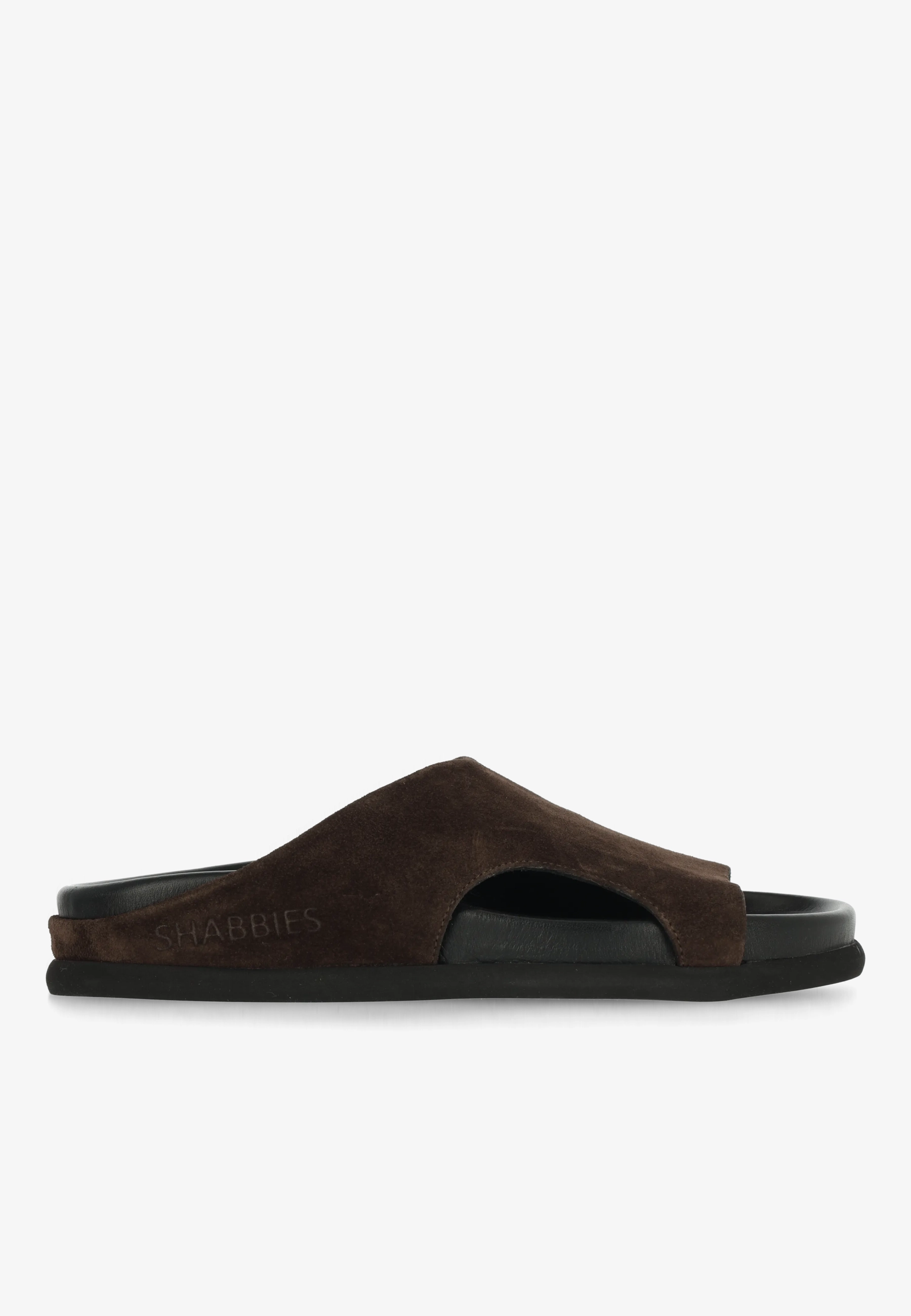 Inga Close Slipper Suede Dark Brown