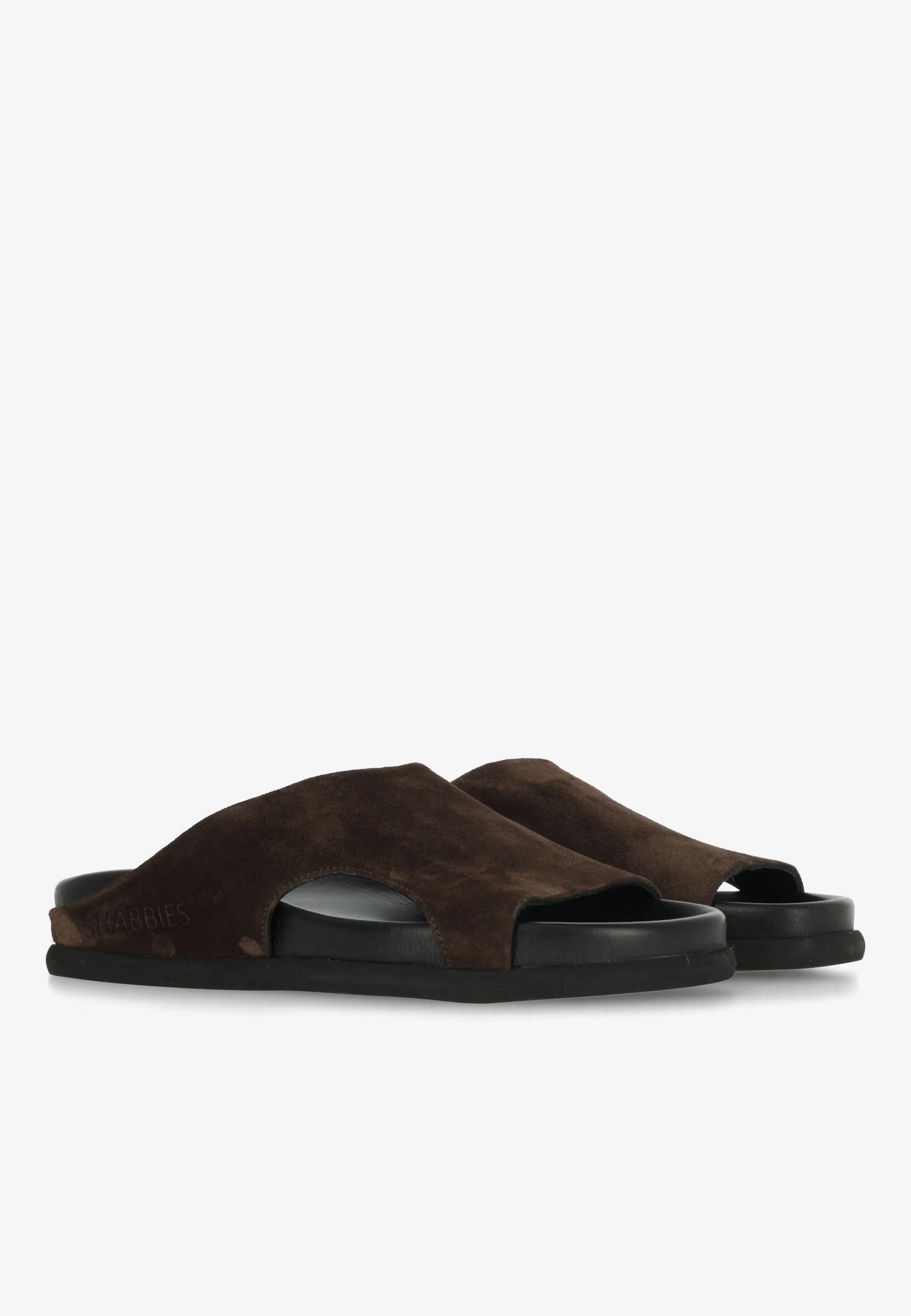 Inga Close Slipper Suede Dark Brown