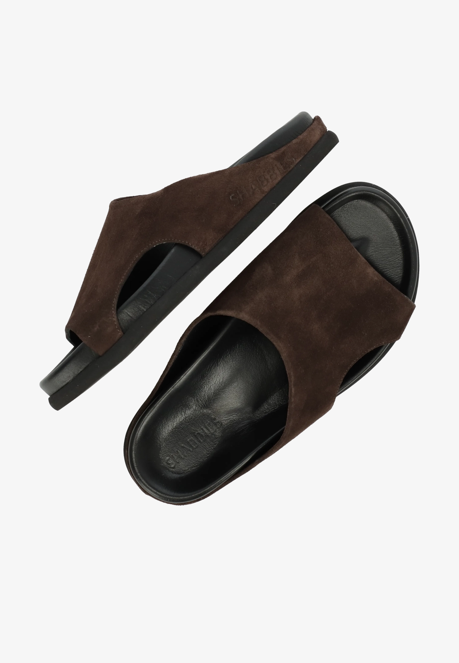 Inga Close Slipper Suede Dark Brown