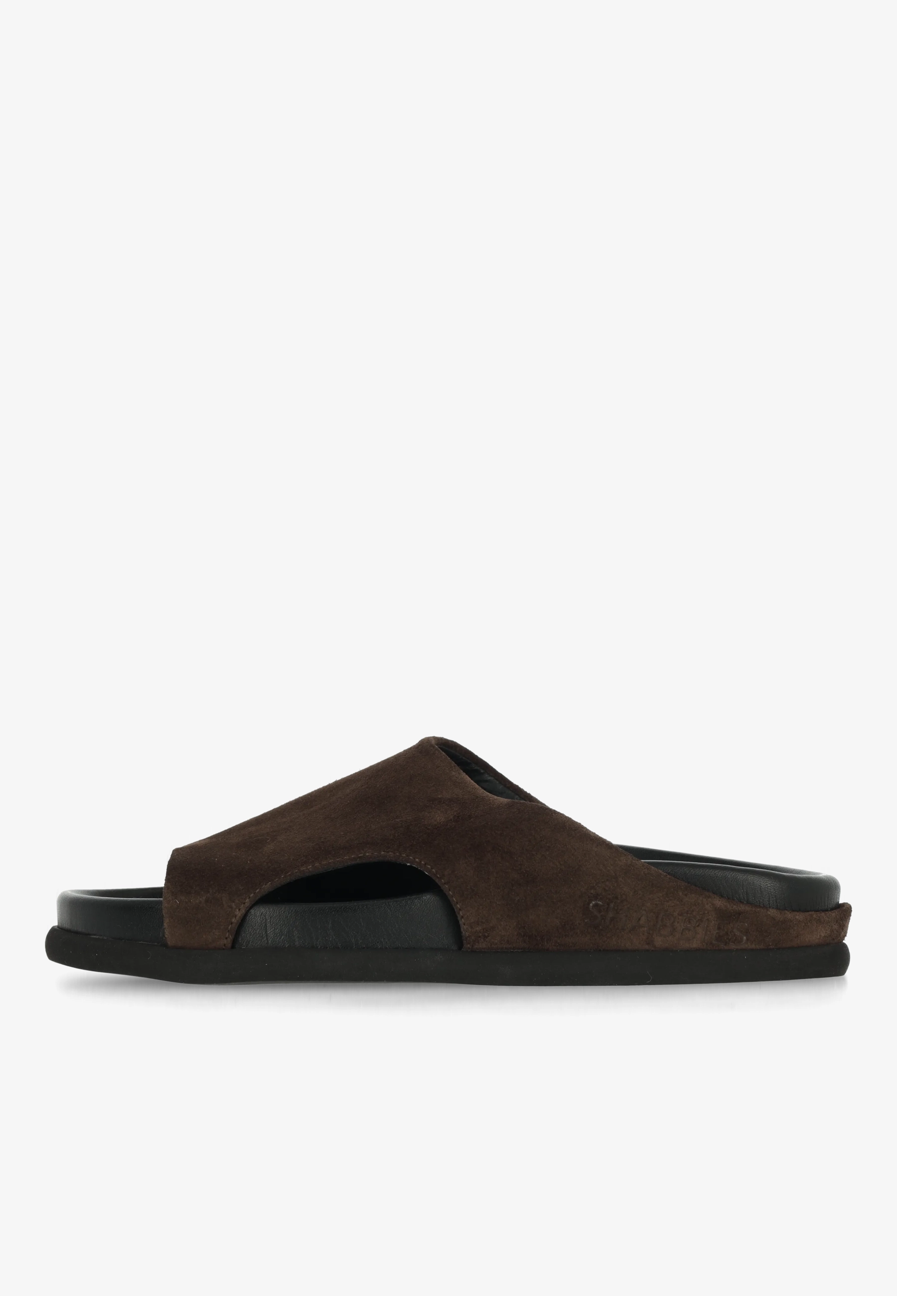 Inga Close Slipper Suede Dark Brown