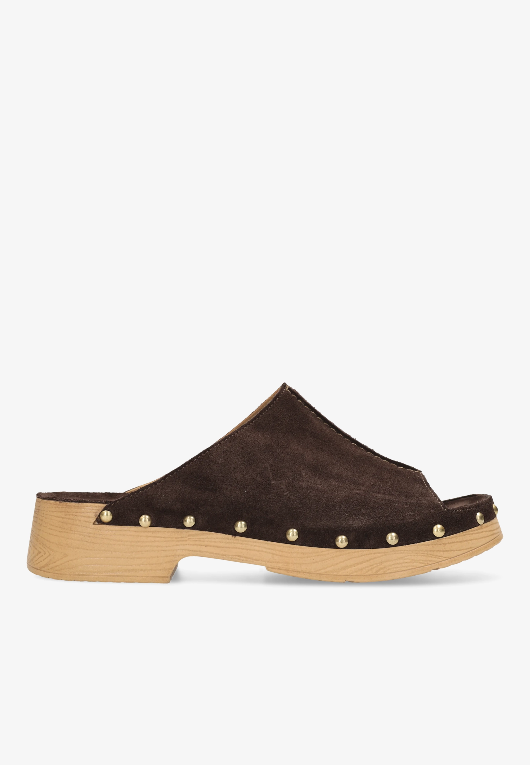 Carry Mila Clog Suede Dark Brown