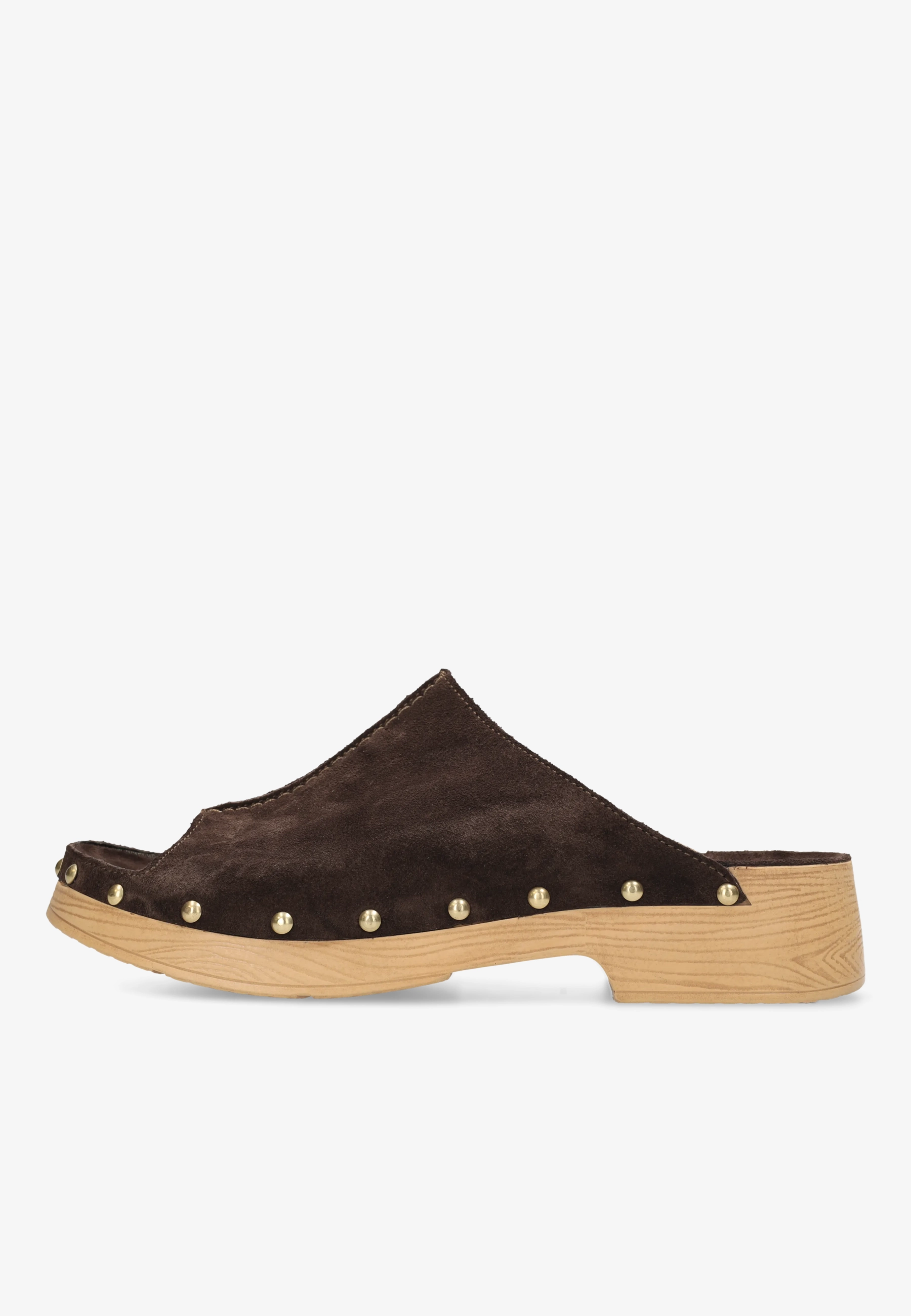 Carry Mila Clog Suede Dark Brown