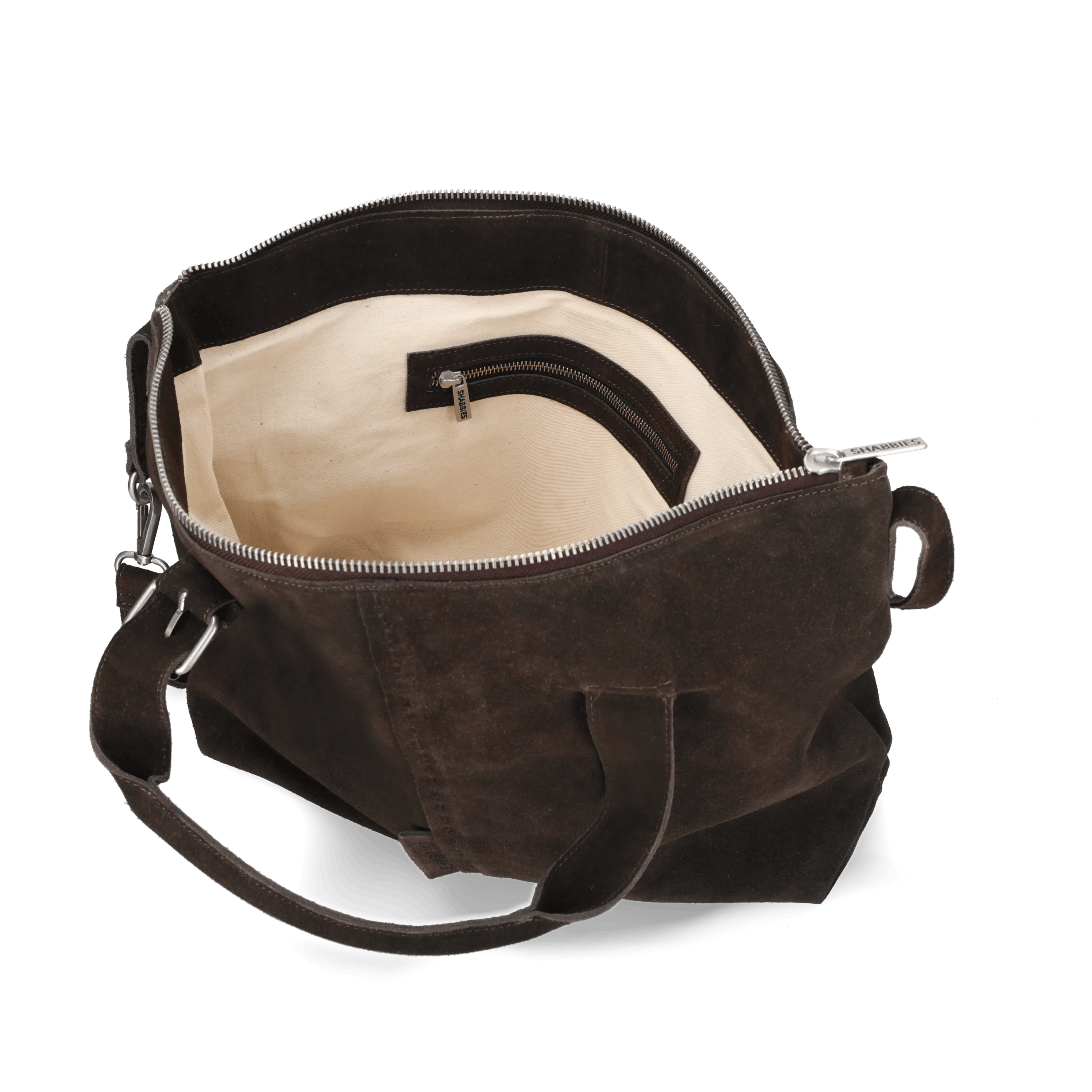 ESSIE STITCHED LAPTOPBAG oiled suede Dark Brown