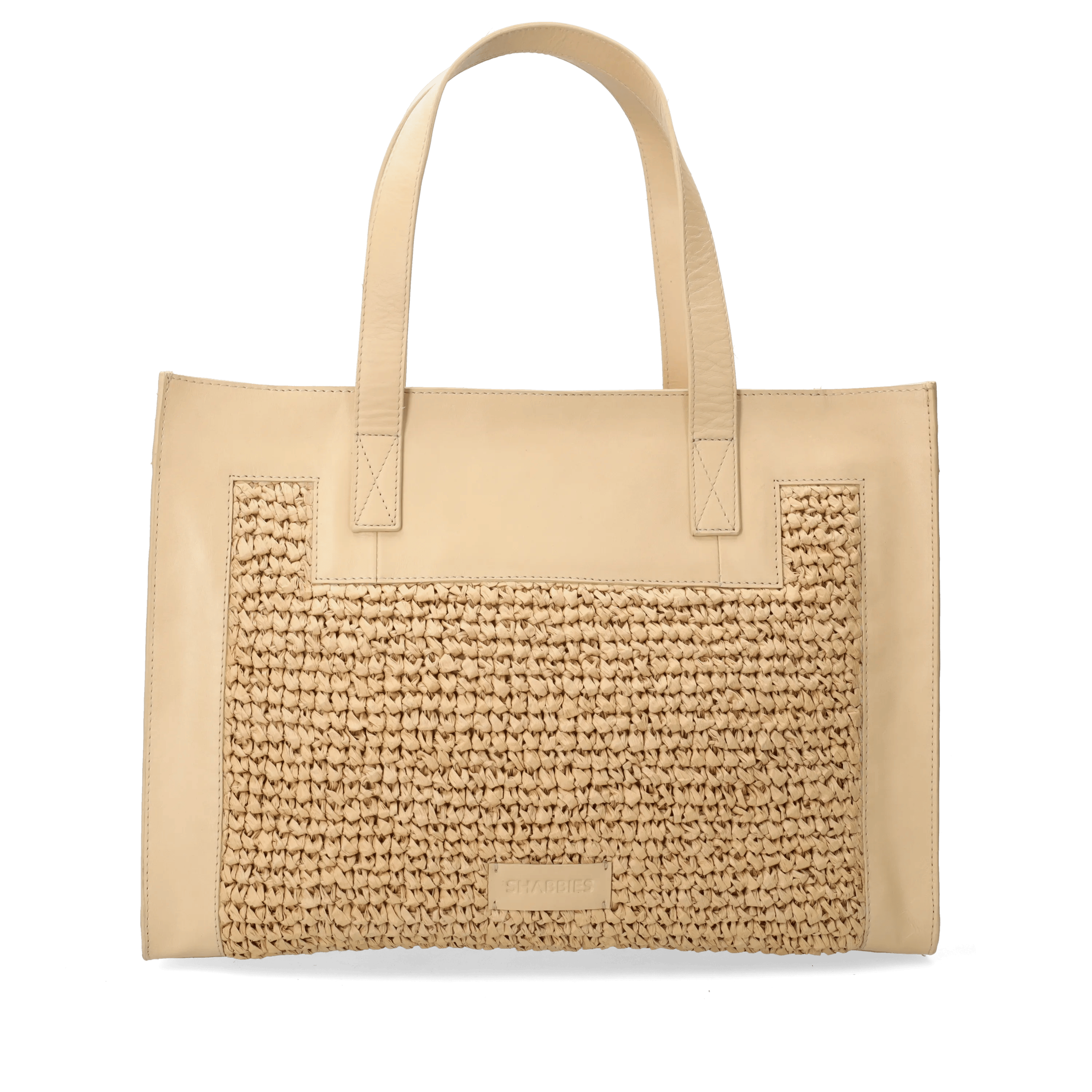 Verena schoudertas Raffia Beige