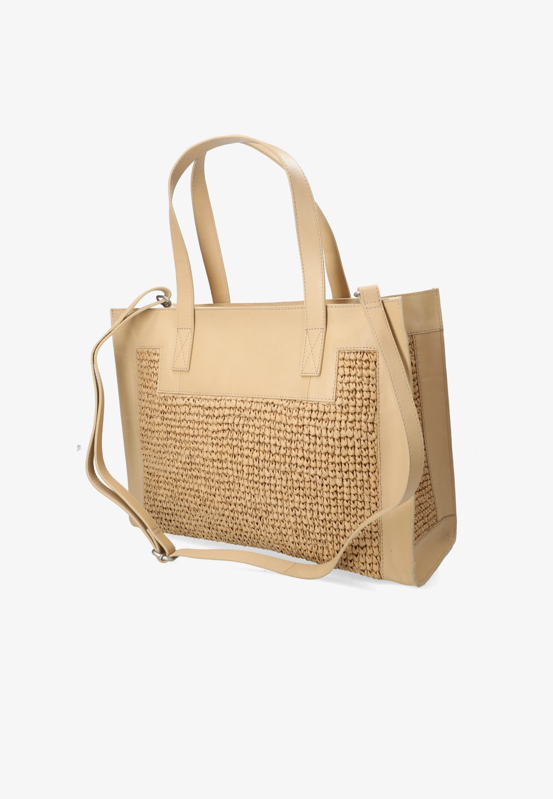 Verena Shoulderbag Raffia Beige