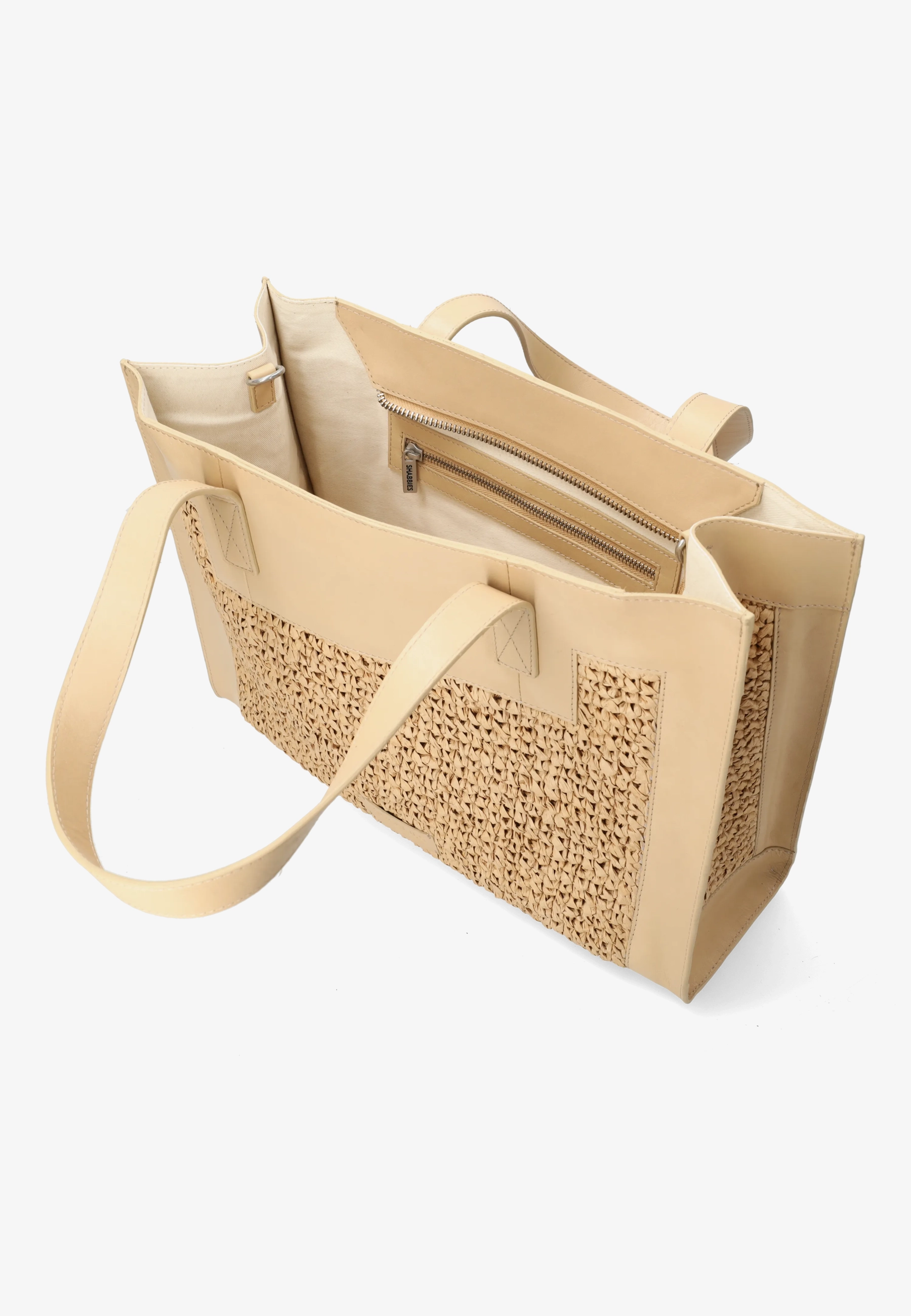 Verena Shoulderbag Raffia Beige