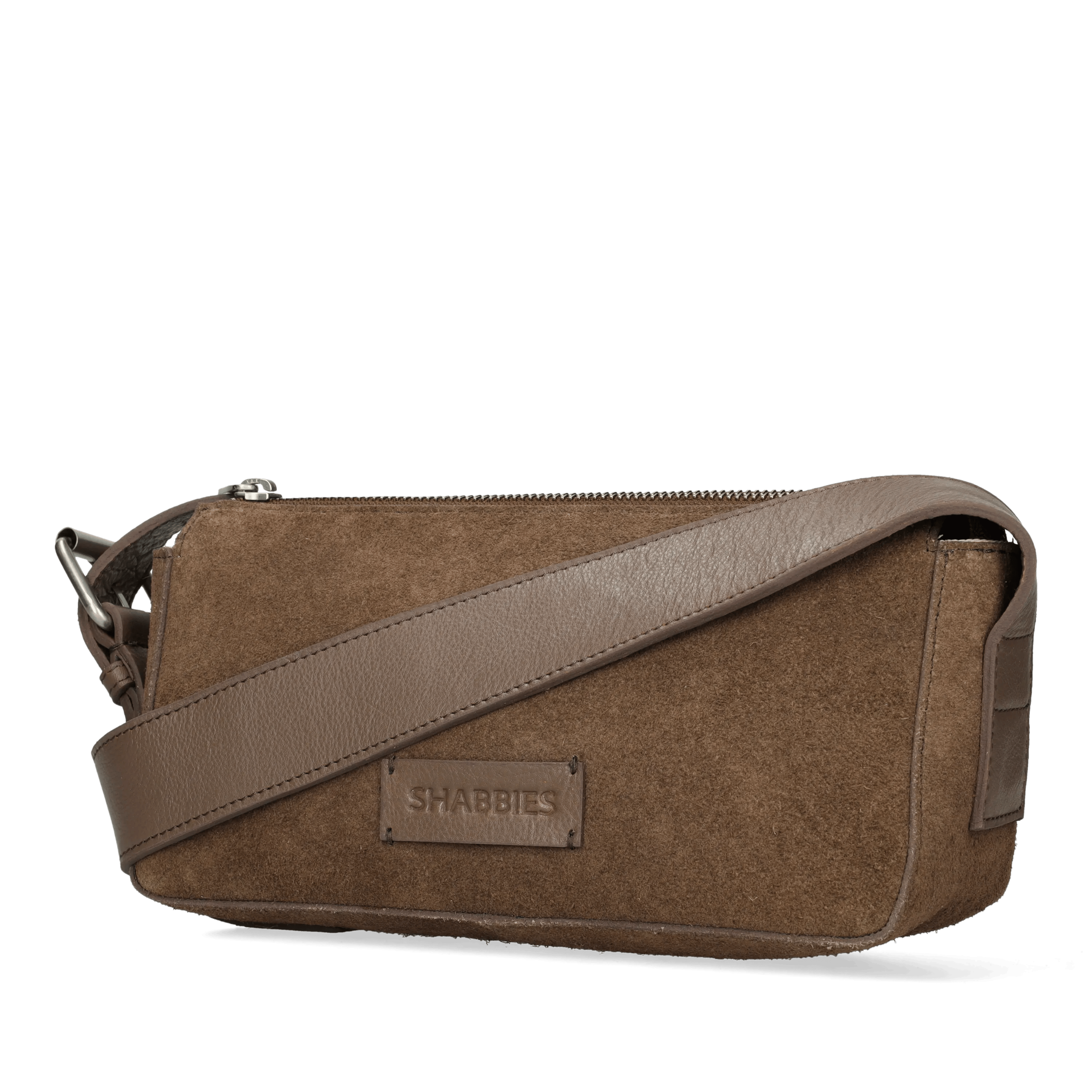 VENICE Shoulderbag oiled suede Taupe