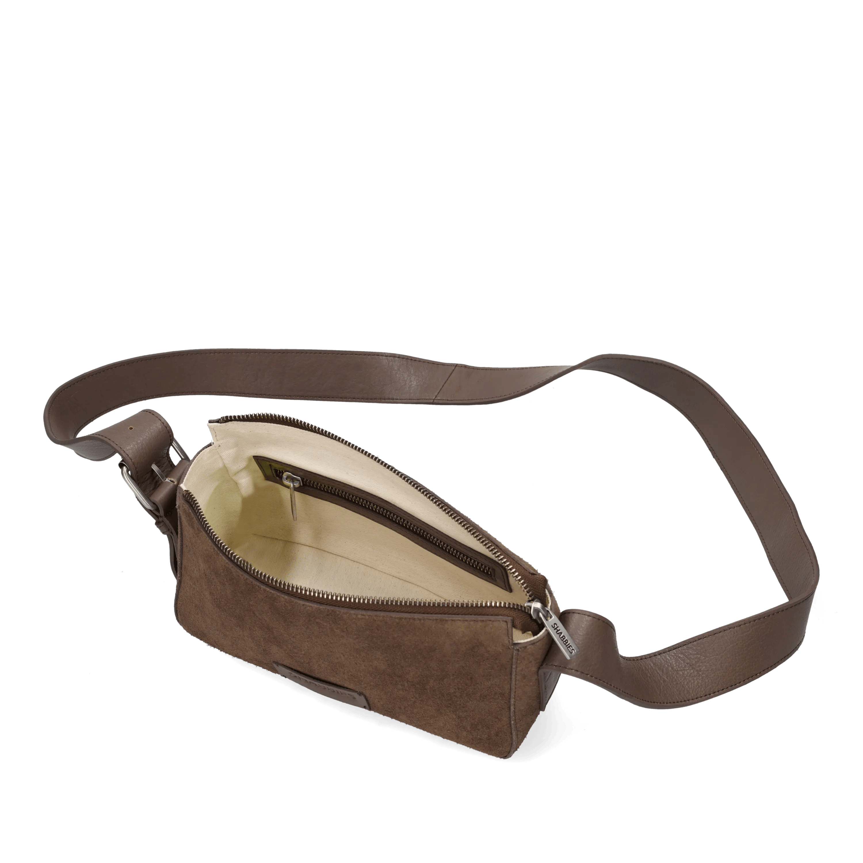 VENICE Shoulderbag oiled suede Taupe