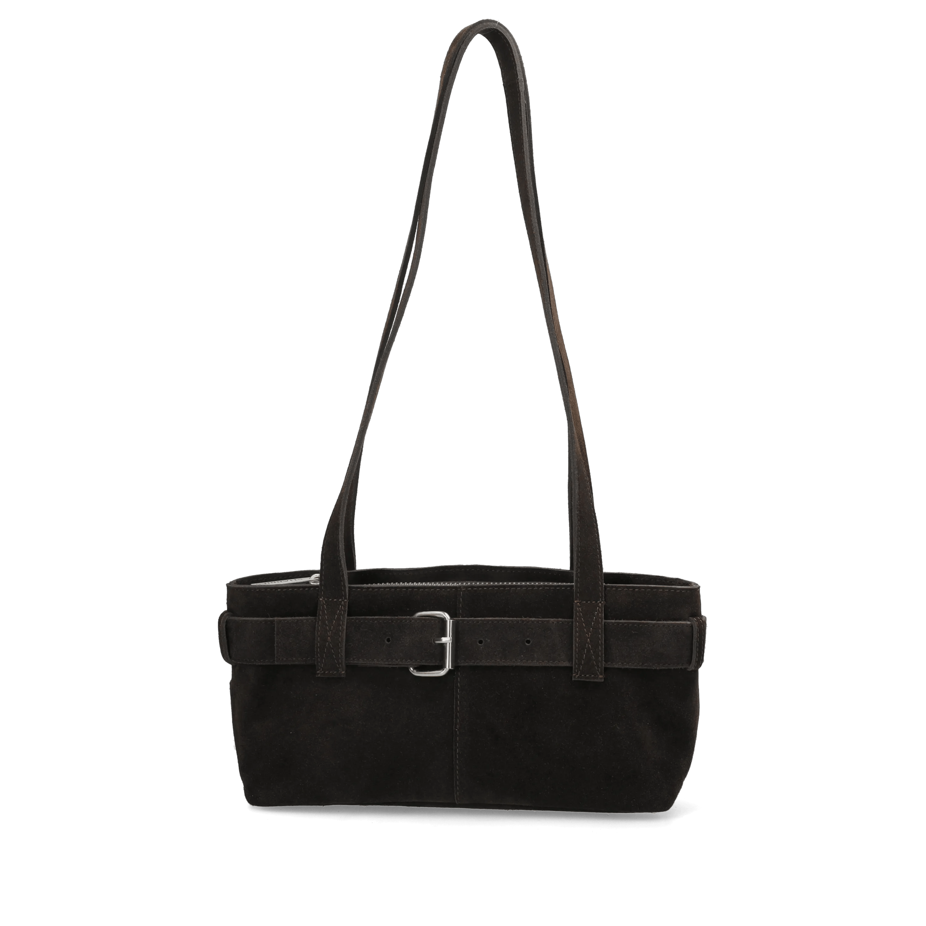 OLLA  Shoulderbag oiled suede Dark Brown
