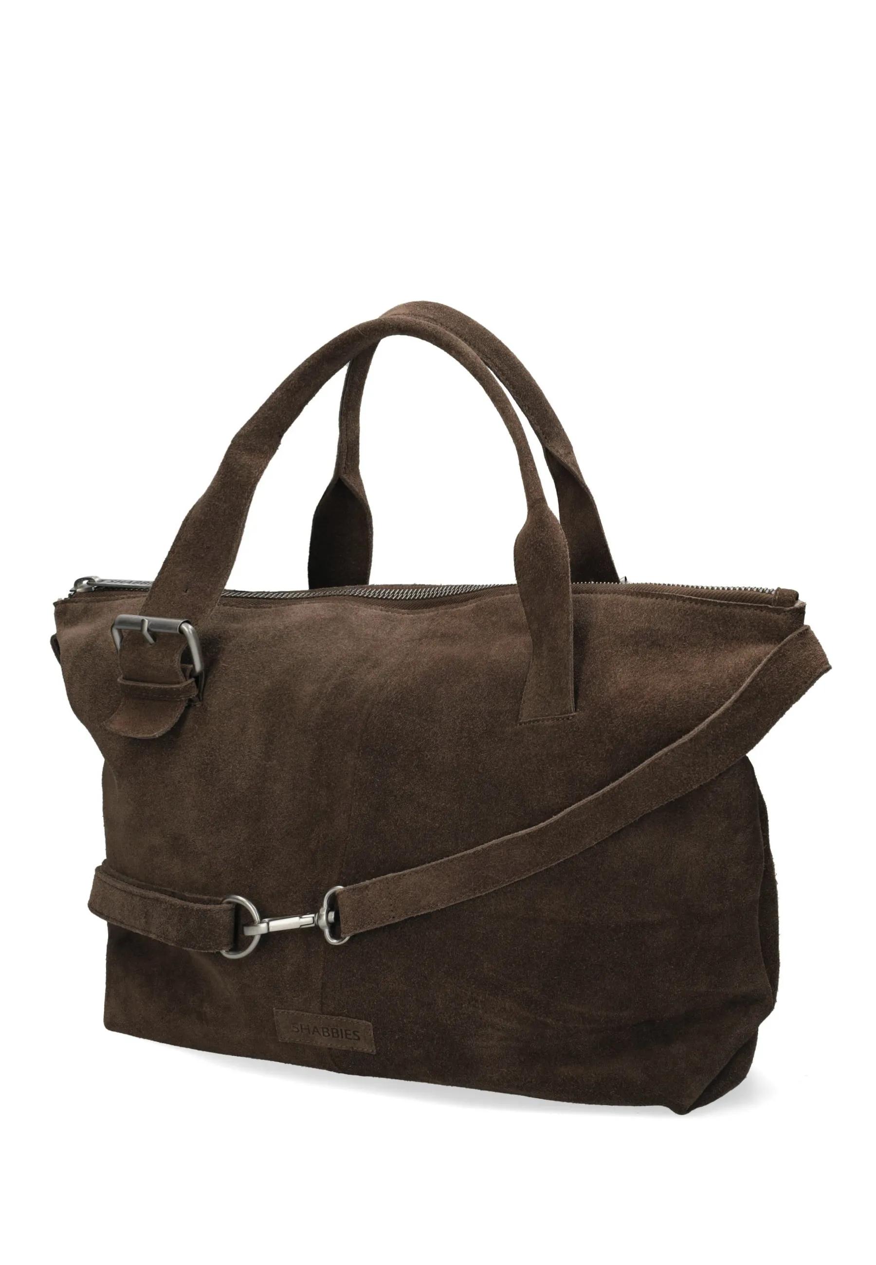 Essie Laptoptasche Veloursleder Dunkelbraun