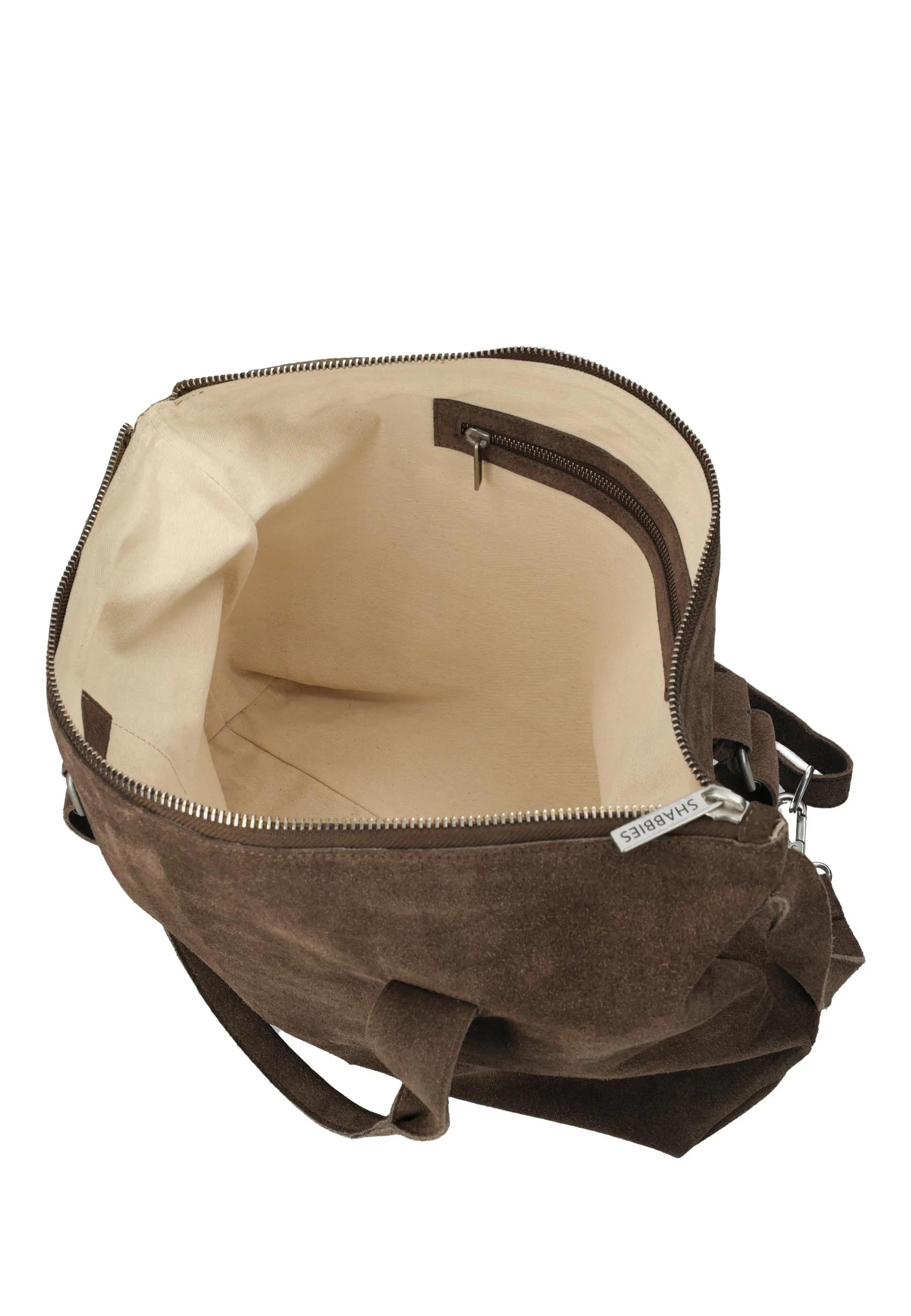 Essie Laptoptasche Veloursleder Dunkelbraun