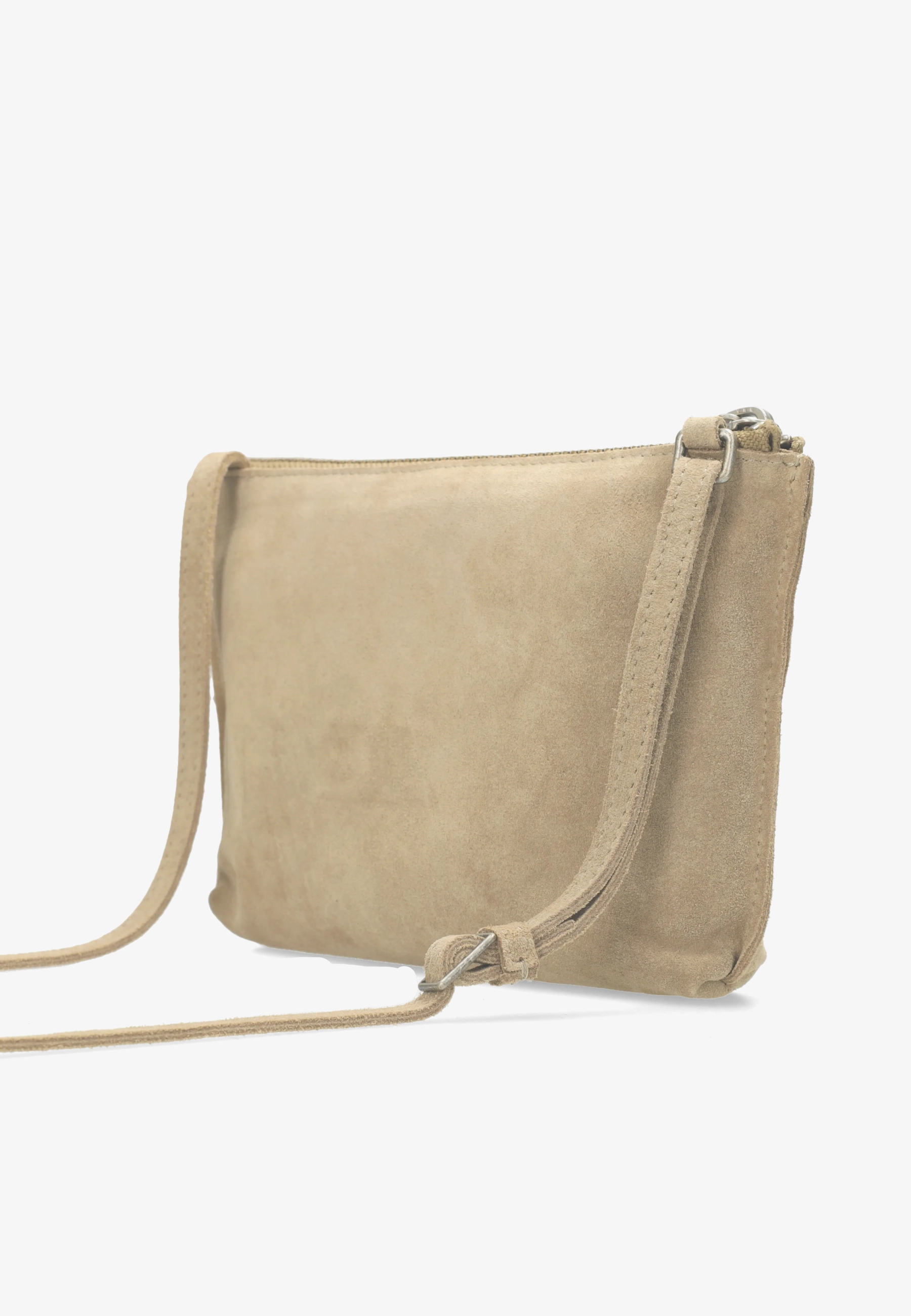 FESTIVAL CROSSBODY Suede Light Taupe